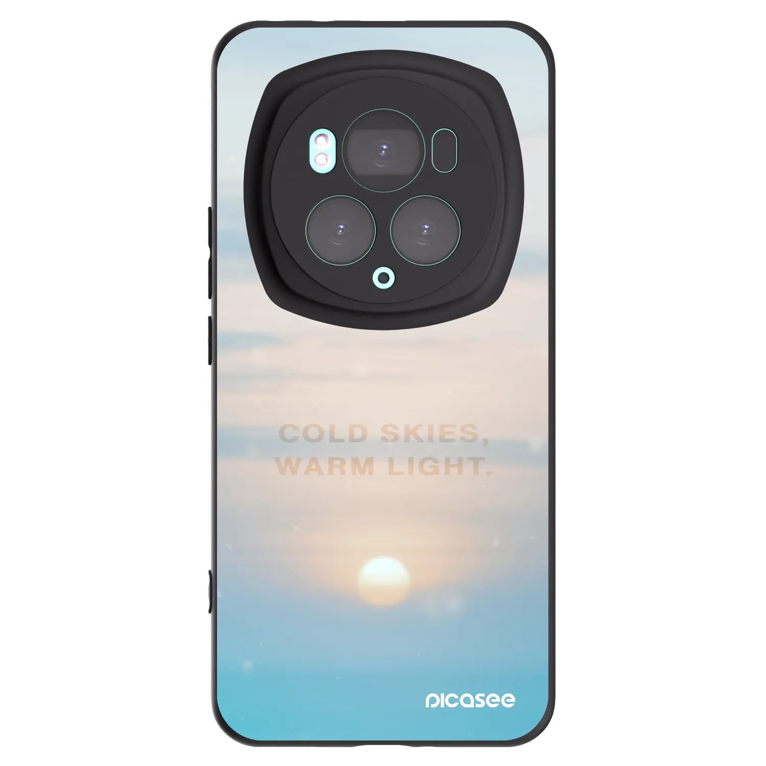 Picasee silikonski črni ovitek za Honor Magic6 Pro - COLD SKIES