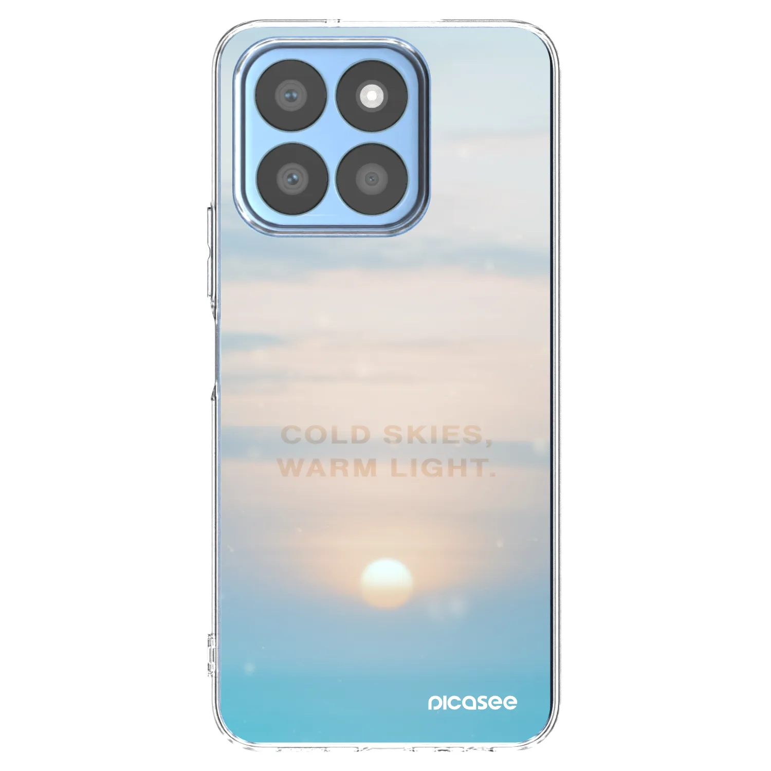 Picasee silikonski prozorni ovitek za Honor X8b - COLD SKIES