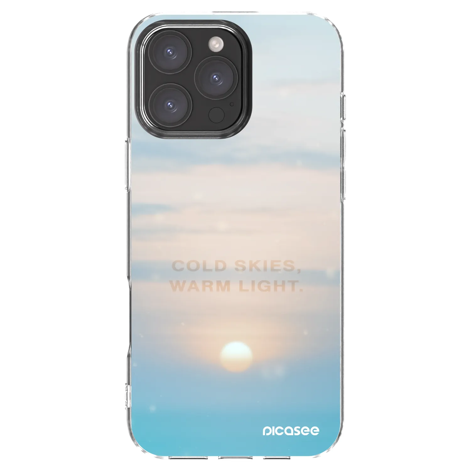 Picasee silikonski prozorni ovitek za Apple iPhone 16 Pro Max - COLD SKIES