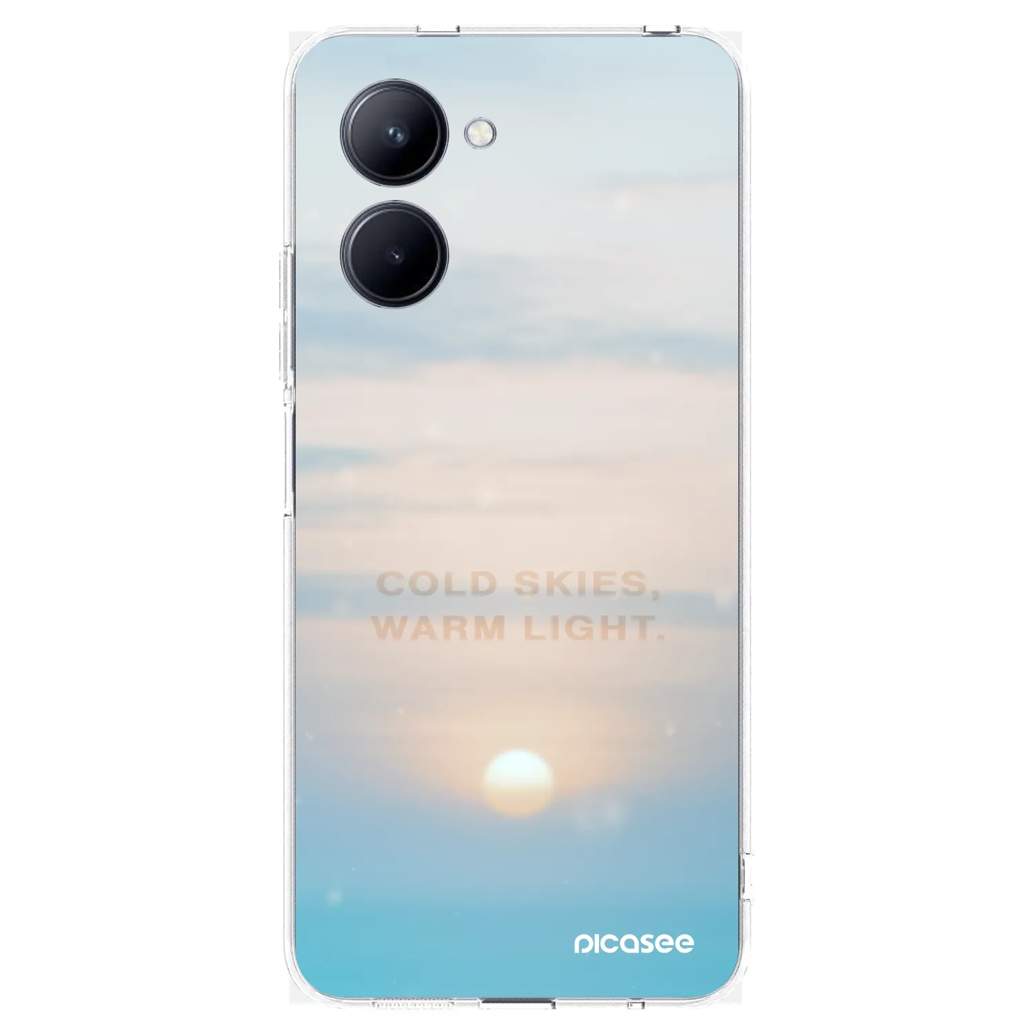 Picasee silikonski prozorni ovitek za Realme C33 (2023) - COLD SKIES