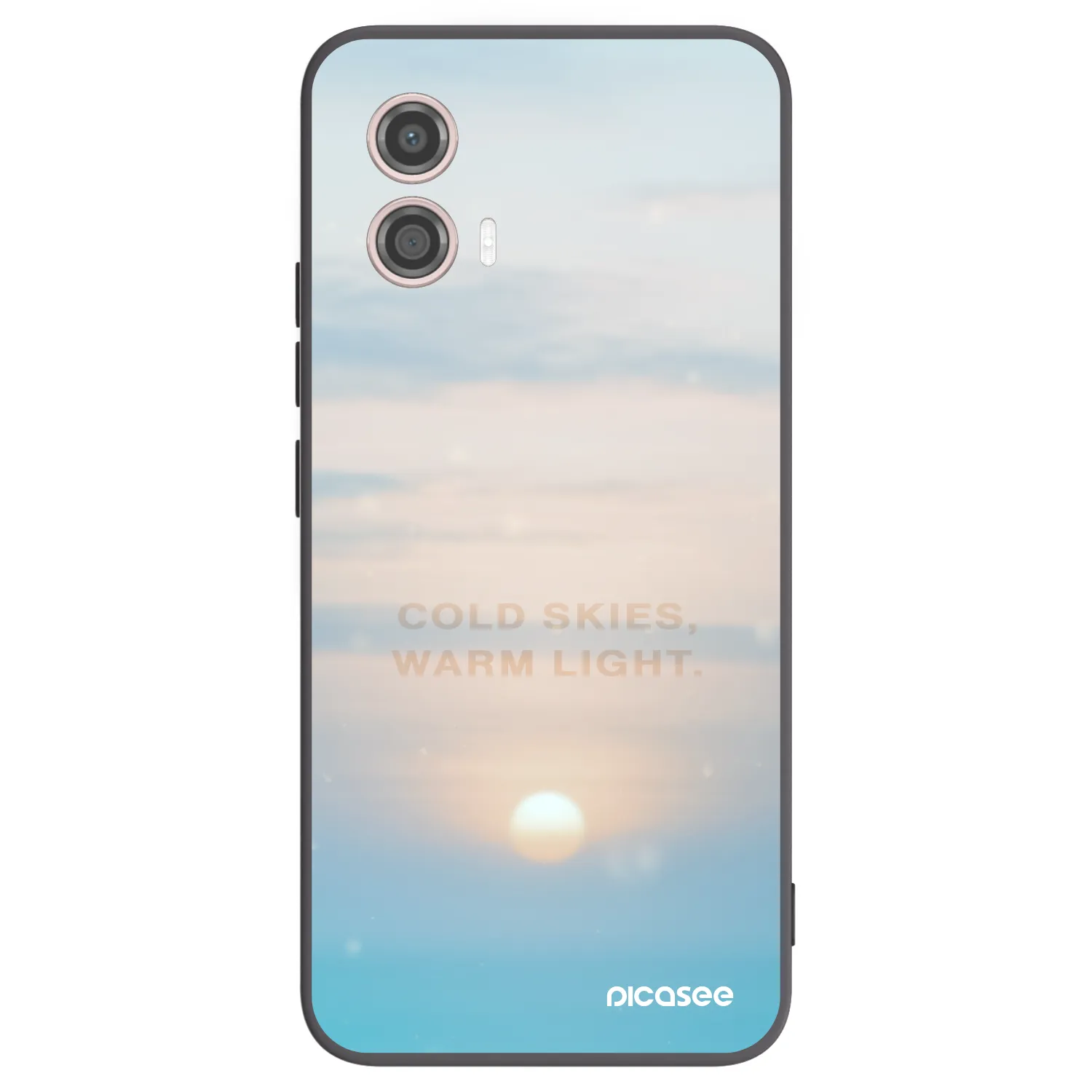 Picasee silikonski črni ovitek za Motorola Moto G53 5G - COLD SKIES