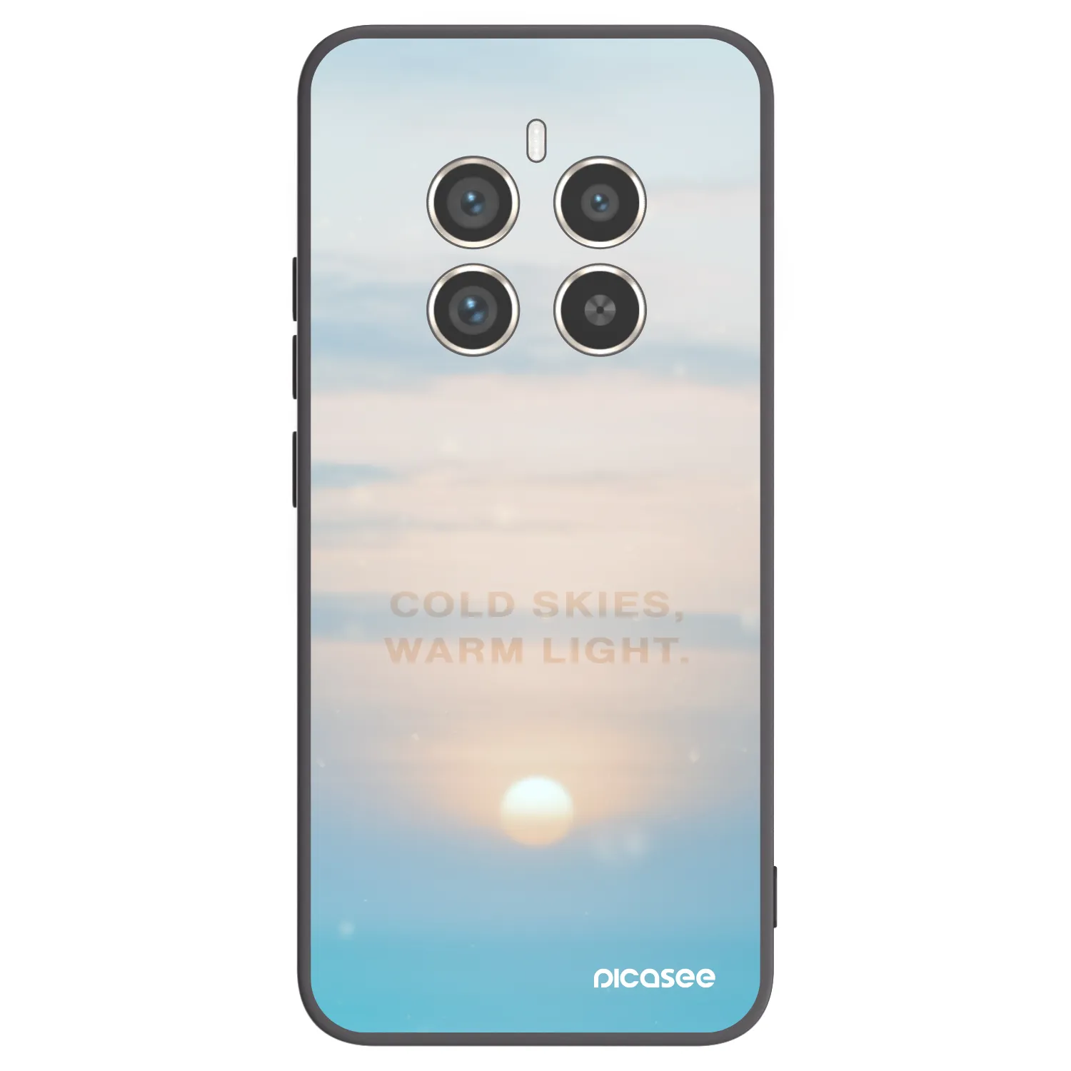 Picasee silikonski črni ovitek za Realme 12 Pro 5G - COLD SKIES