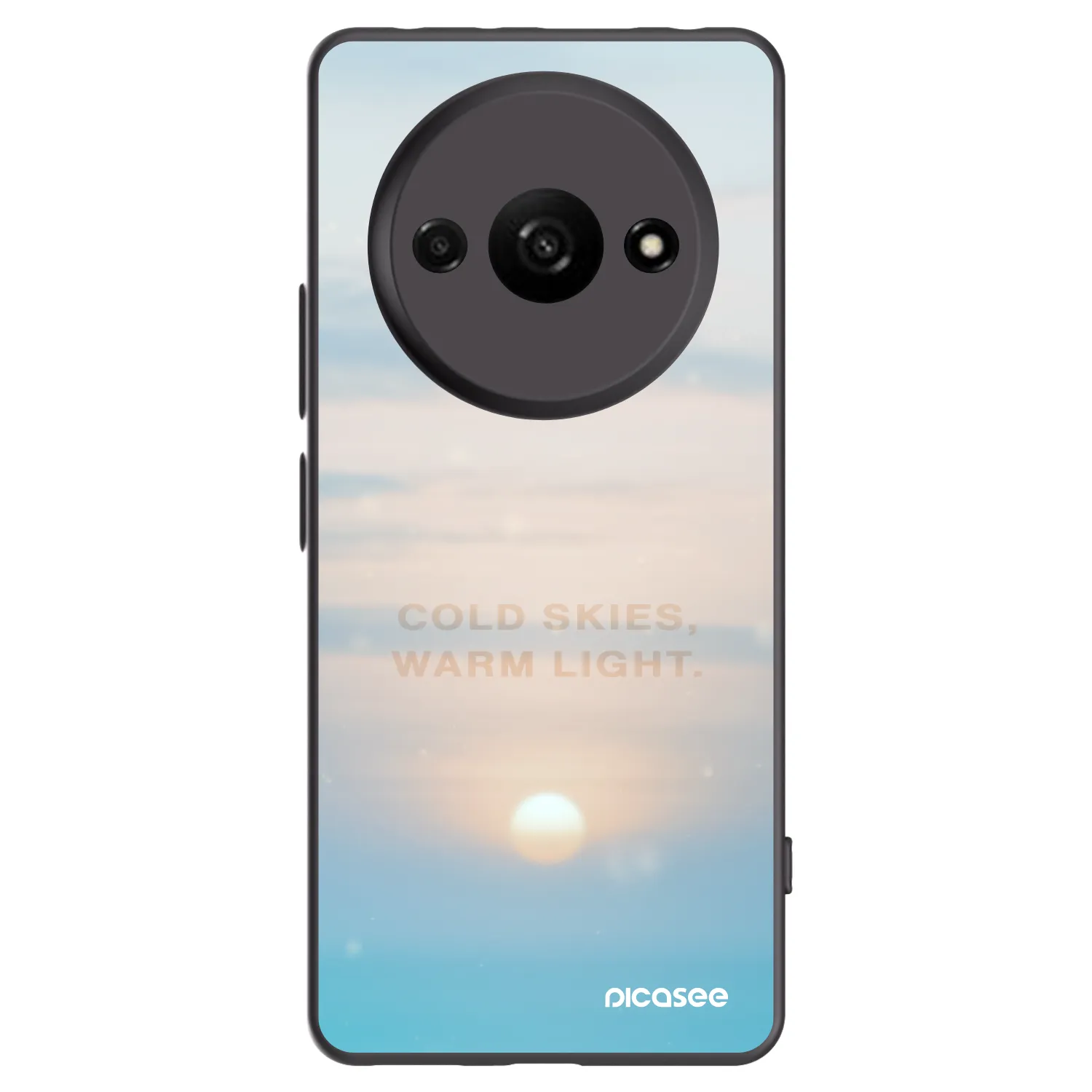 Picasee silikonski črni ovitek za Xiaomi Redmi A3 - COLD SKIES