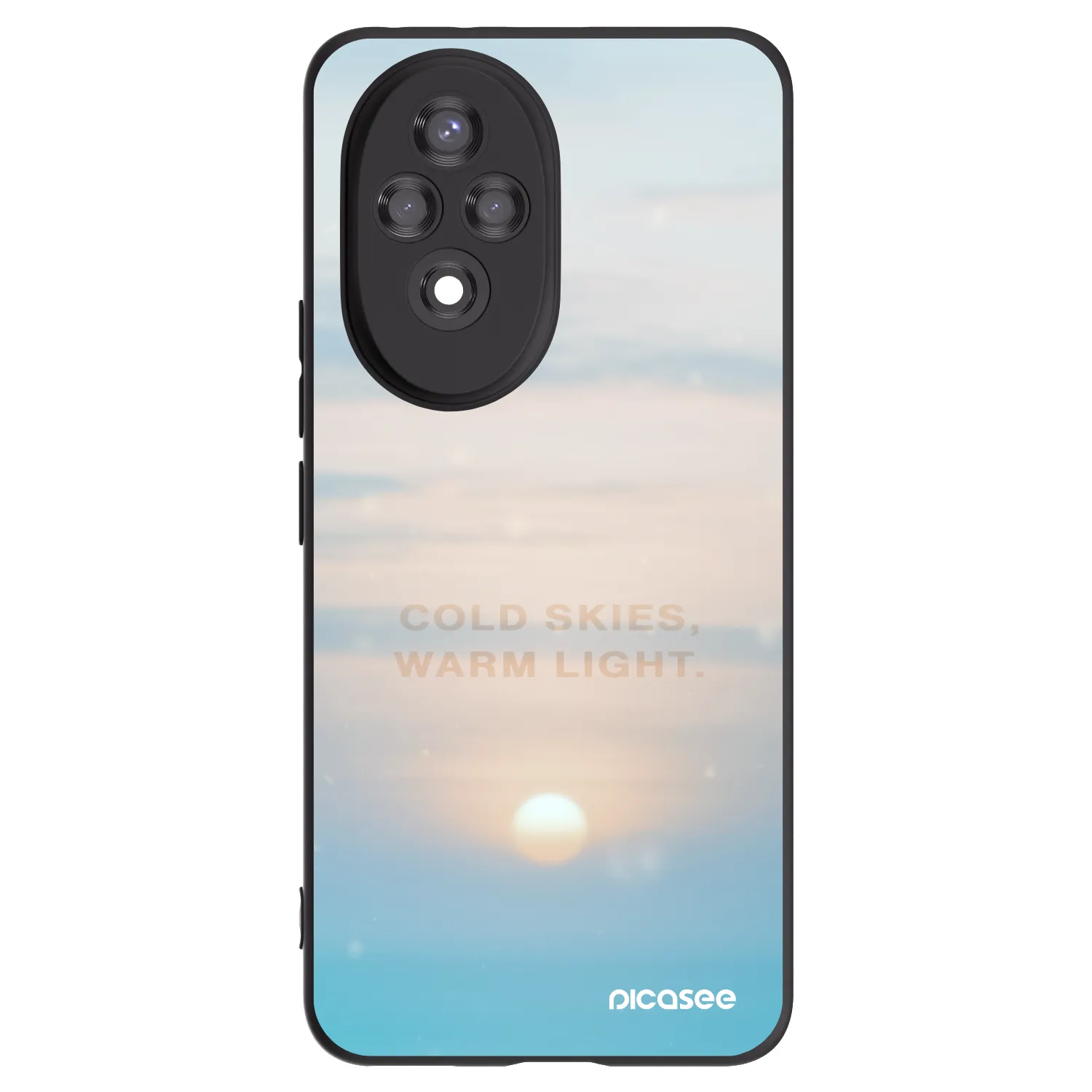 Picasee silikonski črni ovitek za Honor 200 Pro 5G - COLD SKIES