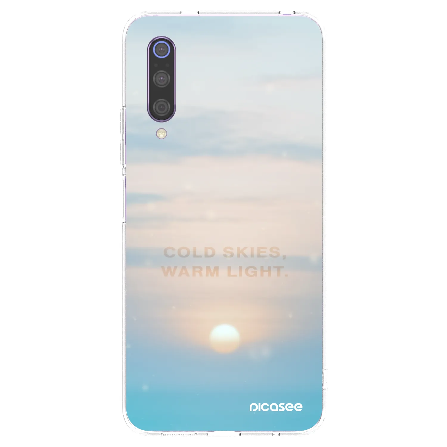Picasee silikonski prozorni ovitek za Xiaomi Mi 9 - COLD SKIES