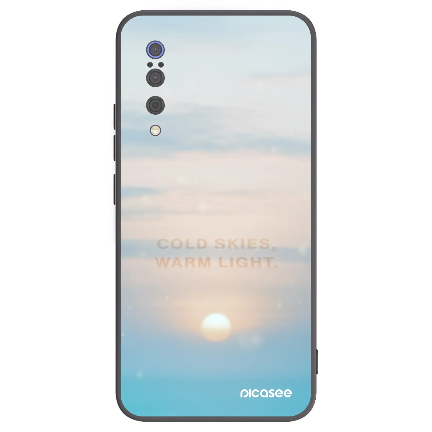 Picasee silikonski črni ovitek za Xiaomi Mi 9 - COLD SKIES
