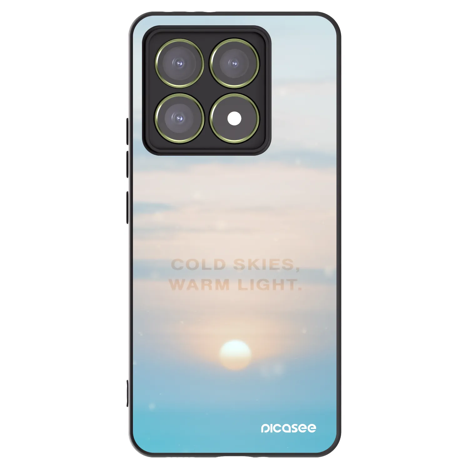 Picasee silikonski črni ovitek za Xiaomi 14T - COLD SKIES