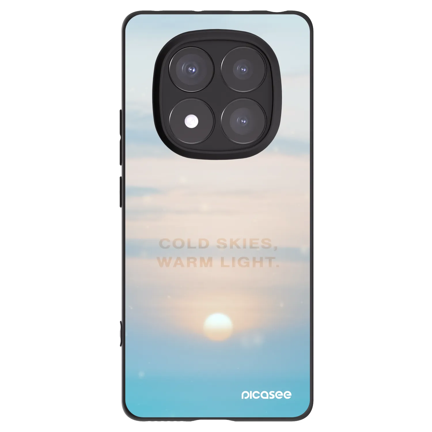 Picasee silikonski črni ovitek za Xiaomi Redmi Note 14 Pro+ 5G - COLD SKIES
