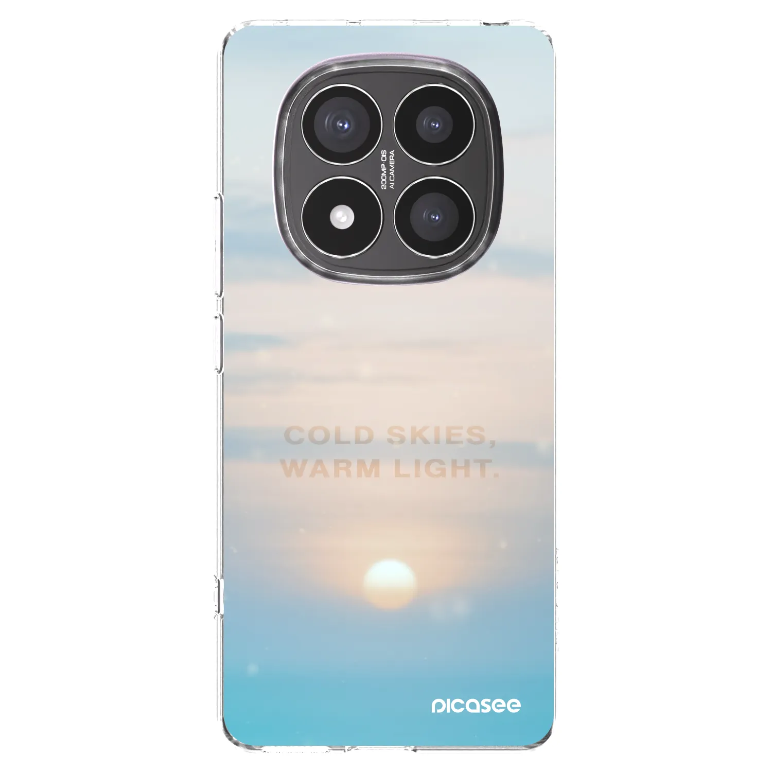 Picasee silikonski prozorni ovitek za Xiaomi Redmi Note 14 Pro+ 5G - COLD SKIES