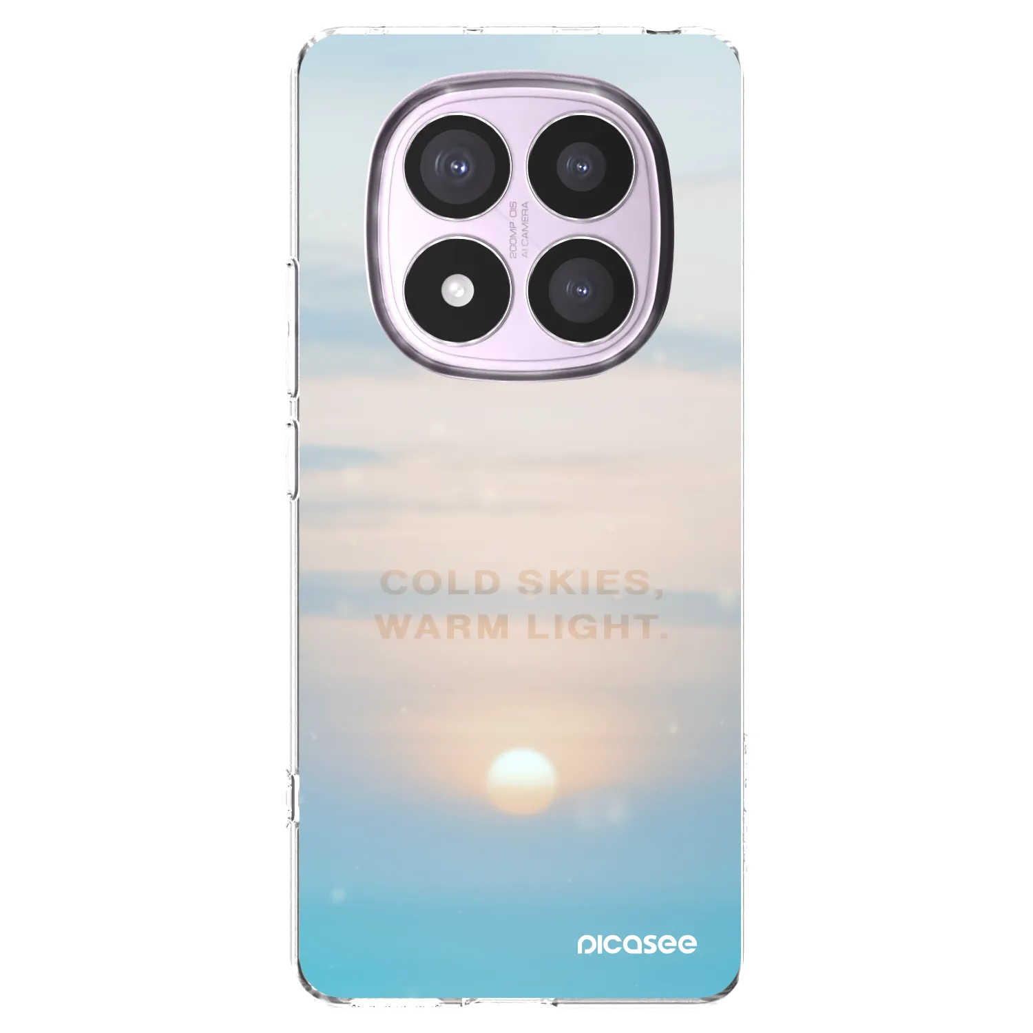 Picasee silikonski prozorni ovitek za Xiaomi Redmi Note 14 Pro 5G - COLD SKIES