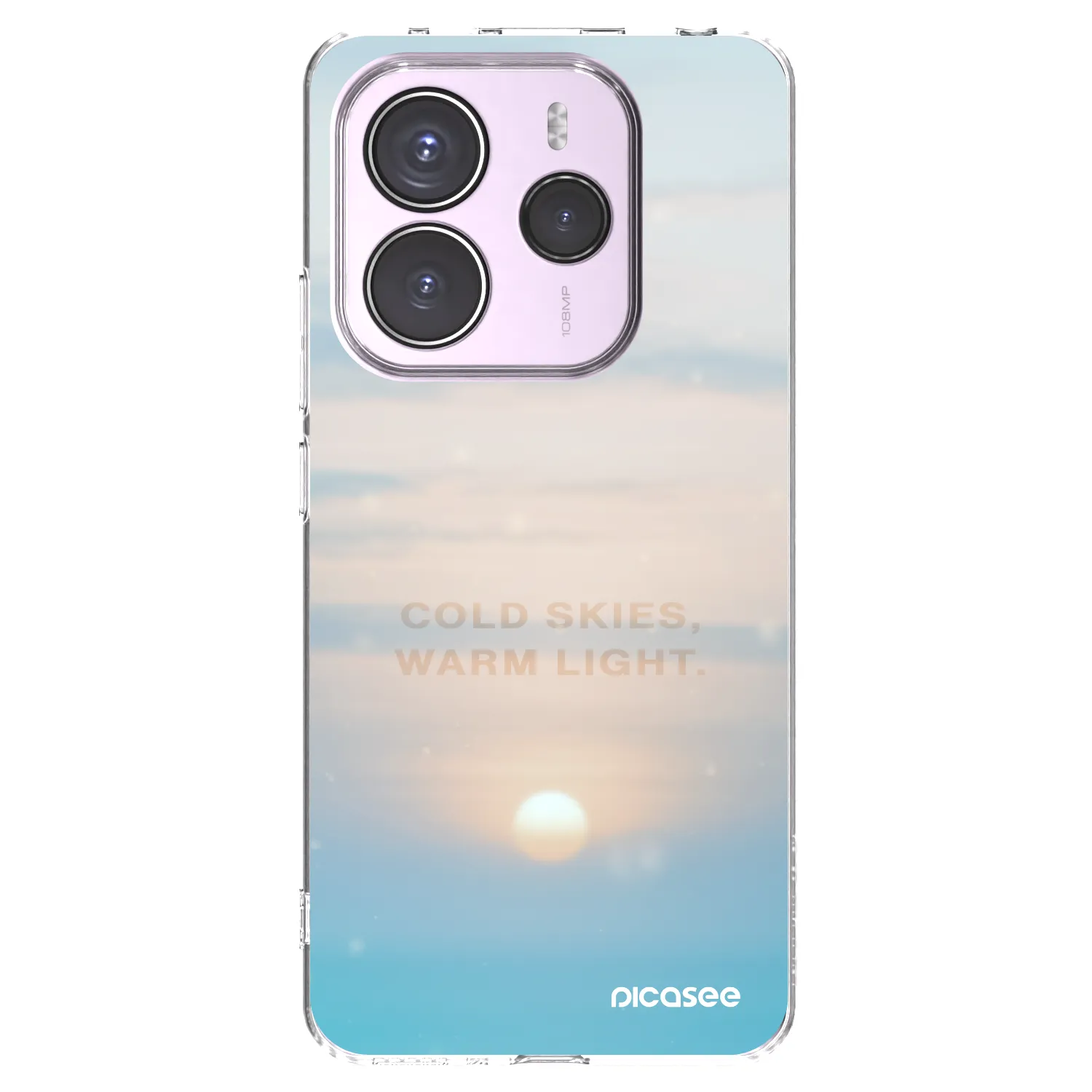 Picasee silikonski prozorni ovitek za Xiaomi Redmi Note 14 5G - COLD SKIES