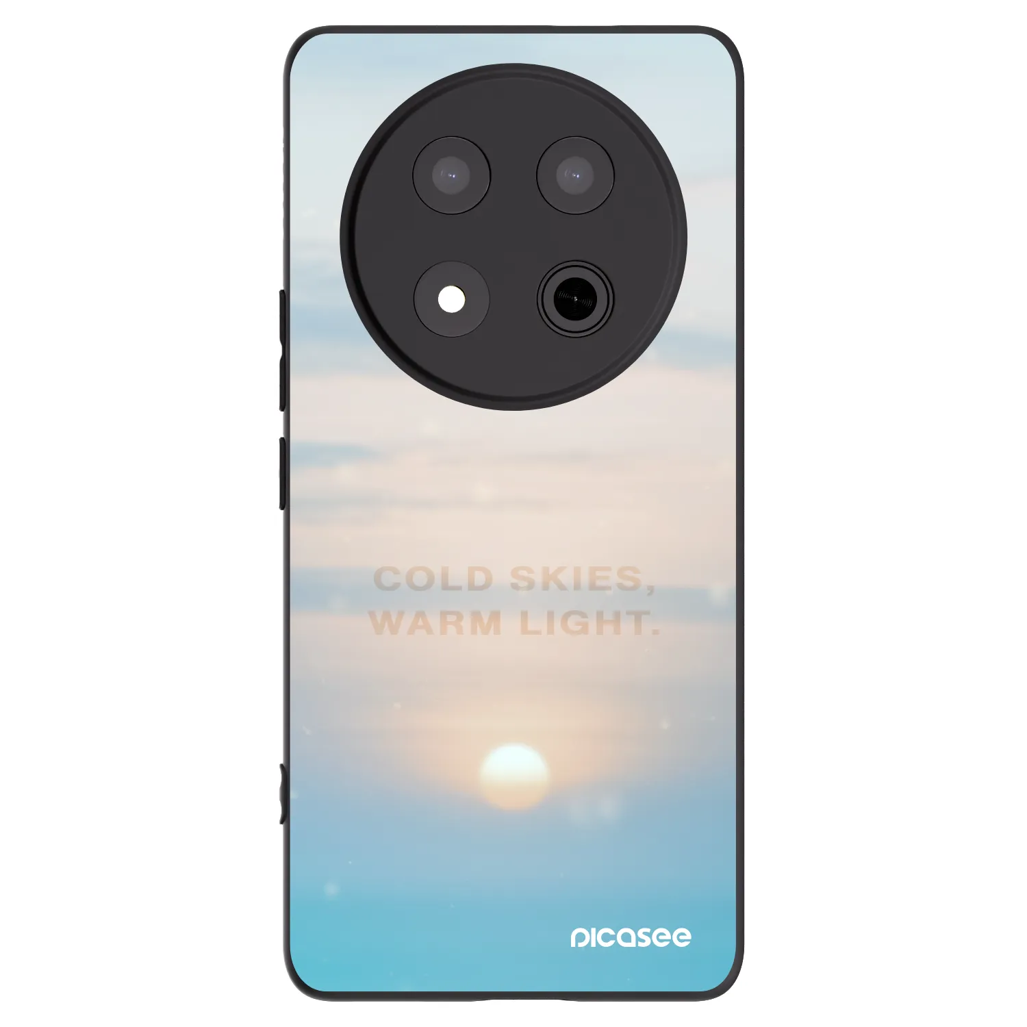 Picasee silikonski črni ovitek za Honor Magic7 Lite 5G - COLD SKIES