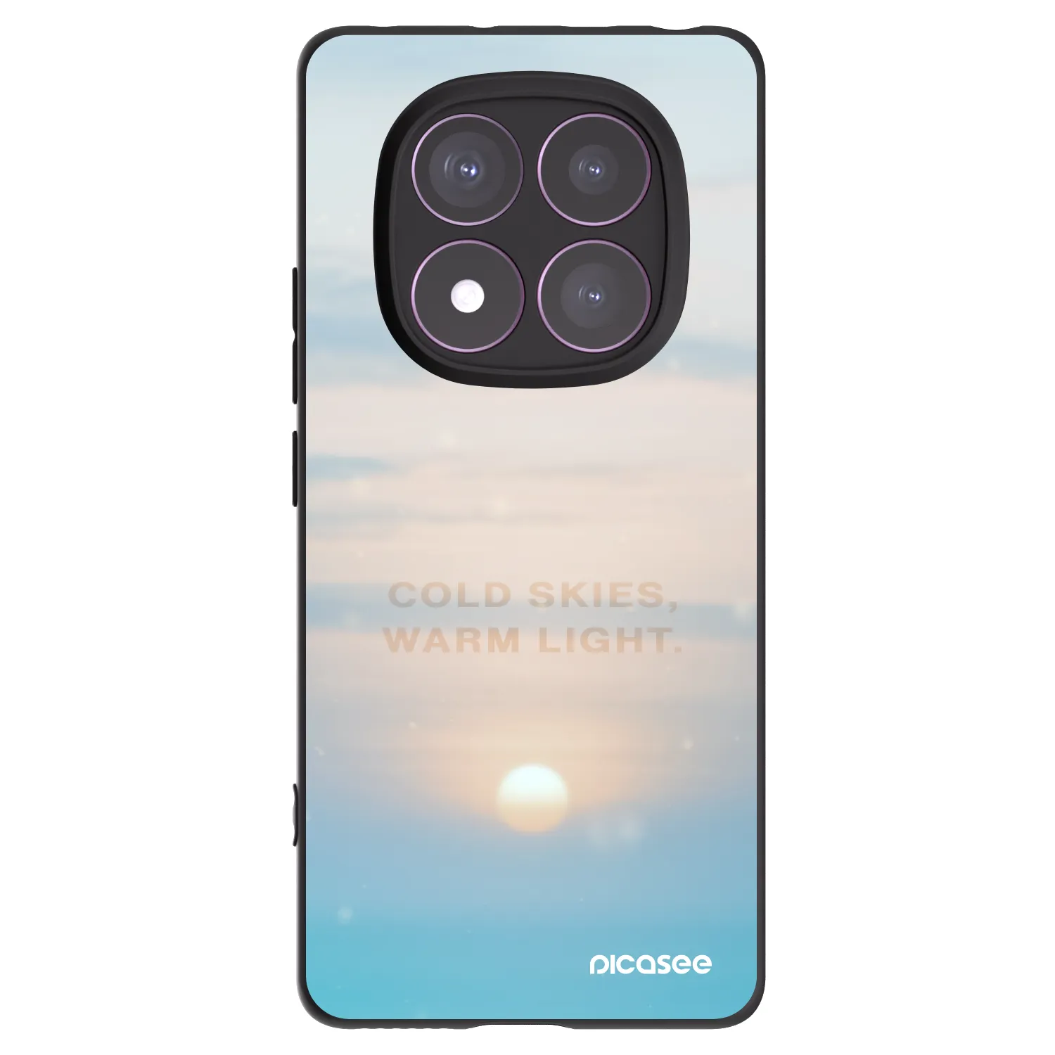 Picasee silikonski črni ovitek za Xiaomi Redmi Note 14 Pro 4G - COLD SKIES
