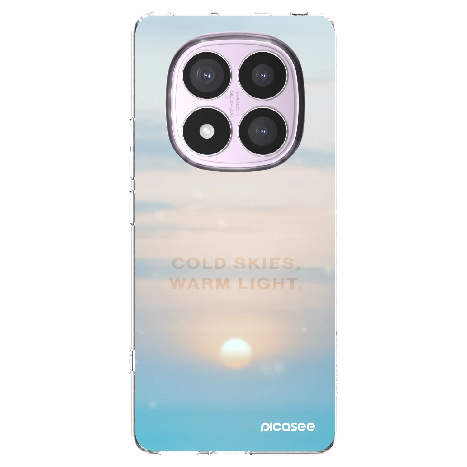 Picasee silikonski prozorni ovitek za Xiaomi Redmi Note 14 Pro 4G - COLD SKIES