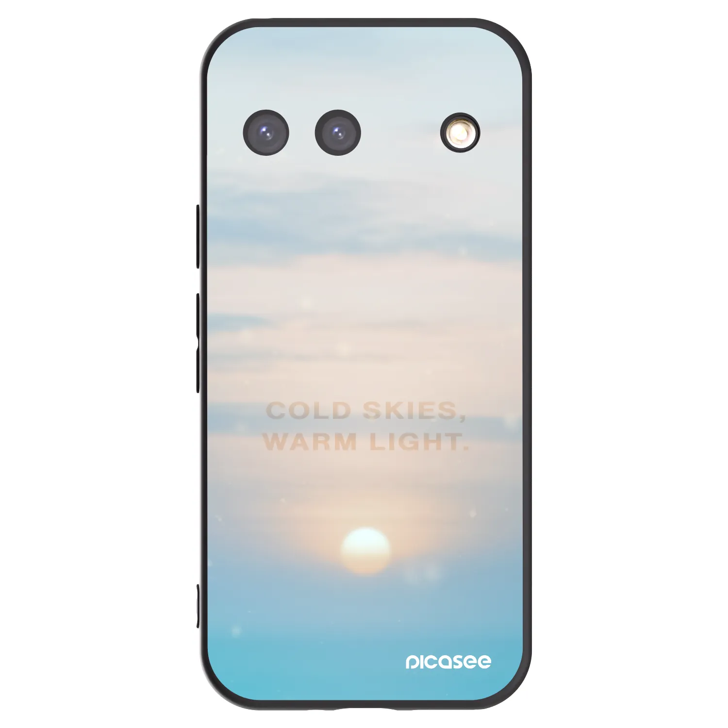 Picasee silikonski črni ovitek za Google Pixel 9 - COLD SKIES