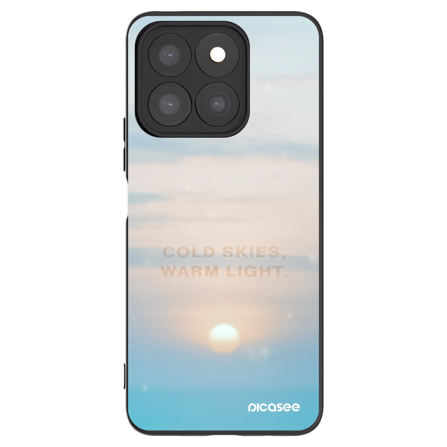 Picasee silikonski črni ovitek za Honor X8c - COLD SKIES