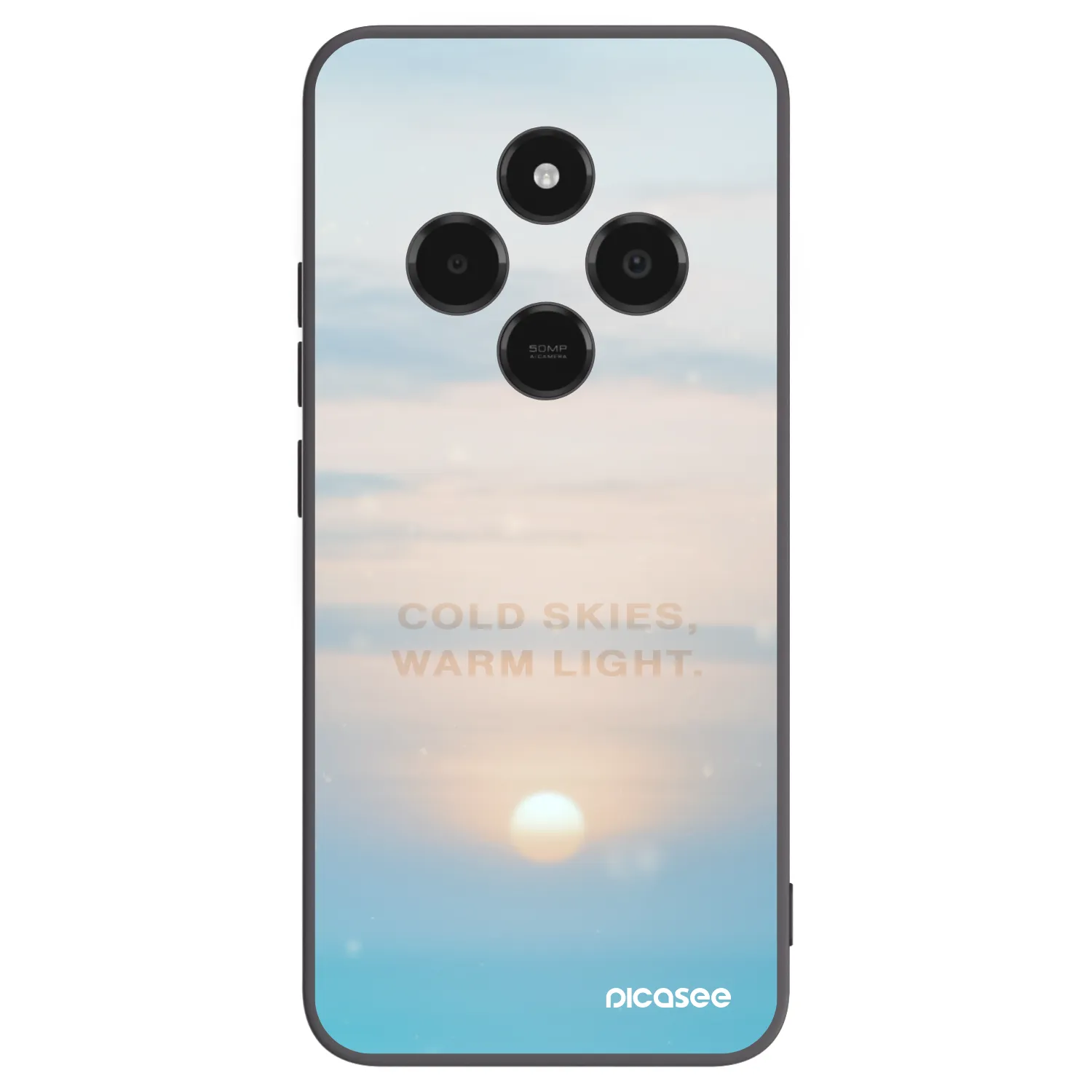 Picasee silikonski črni ovitek za Xiaomi Poco C75 - COLD SKIES