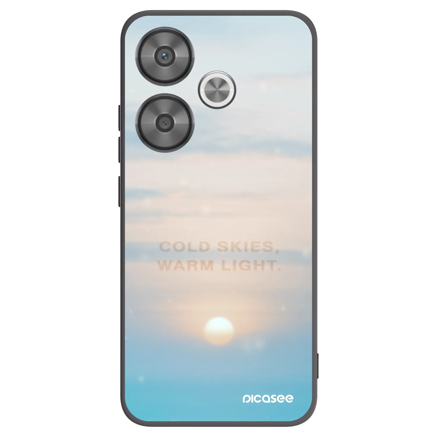 Picasee silikonski črni ovitek za Xiaomi Poco F6 - COLD SKIES