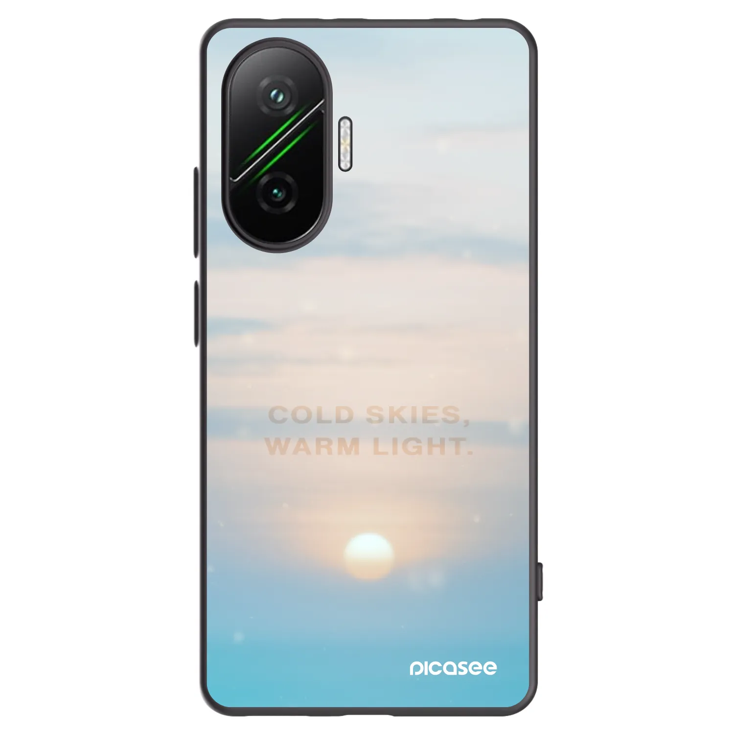 Picasee silikonski črni ovitek za Xiaomi Poco F7 Pro 5G - COLD SKIES