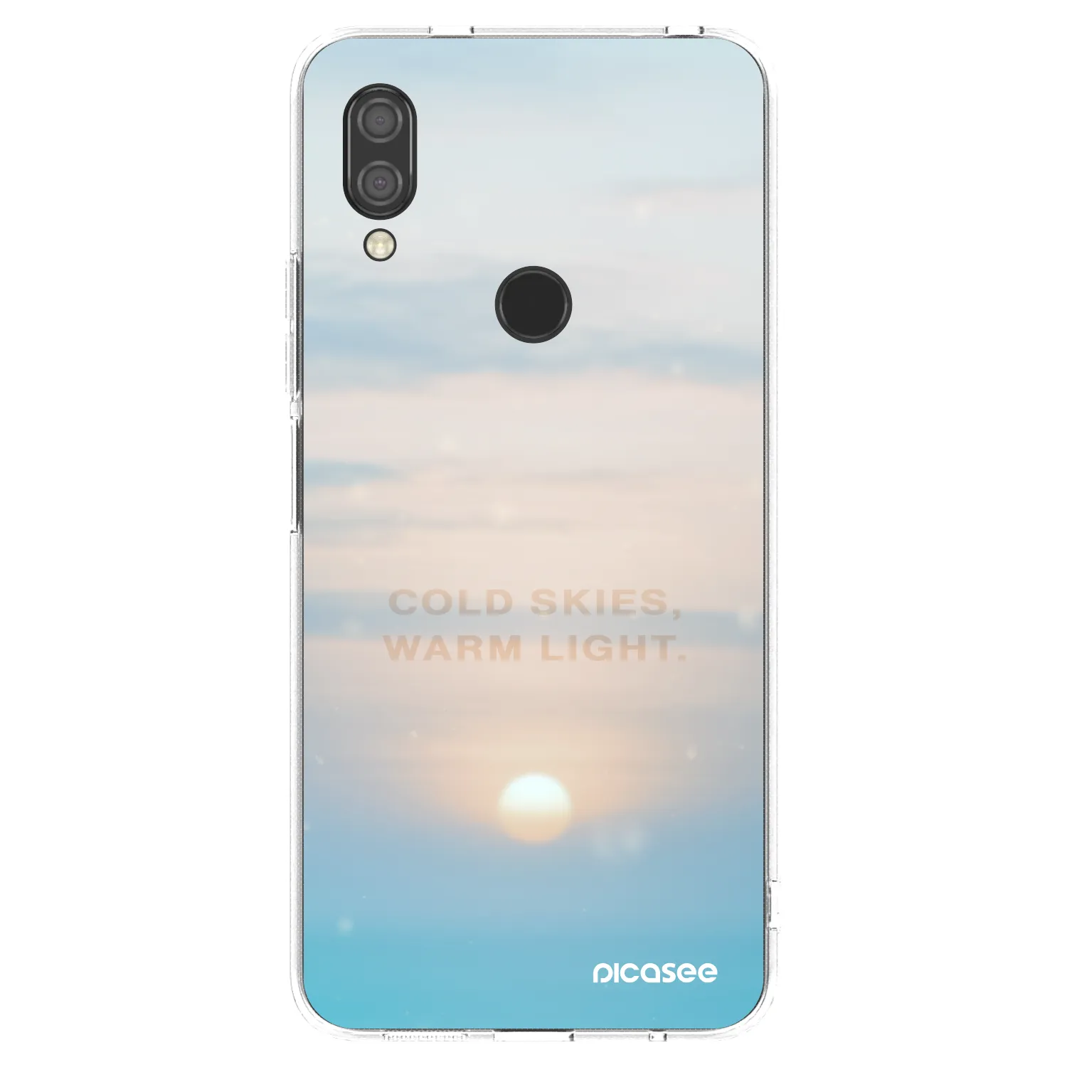 Picasee silikonski prozorni ovitek za Xiaomi Redmi 7 - COLD SKIES