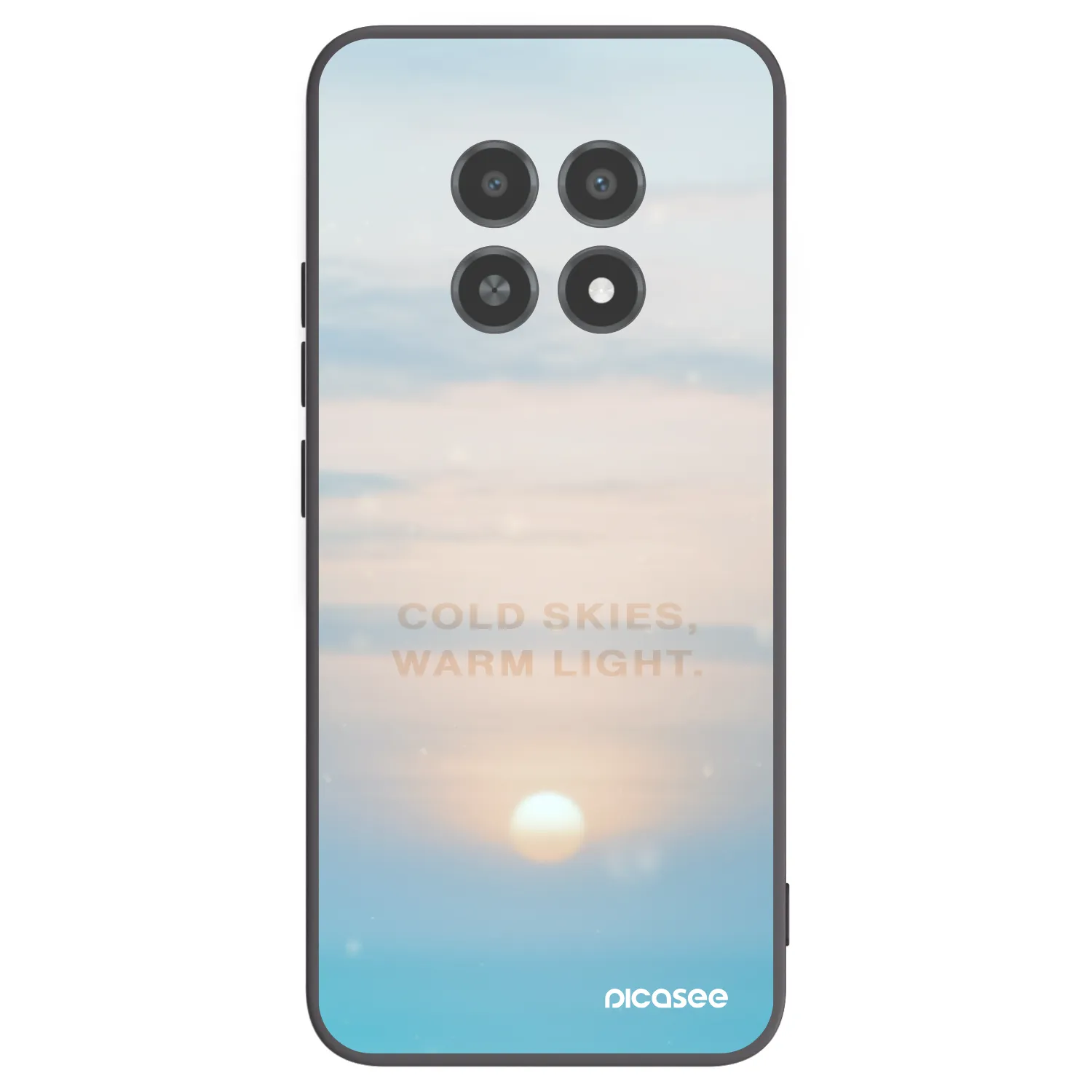 Picasee silikonski črni ovitek za Realme 12X - COLD SKIES