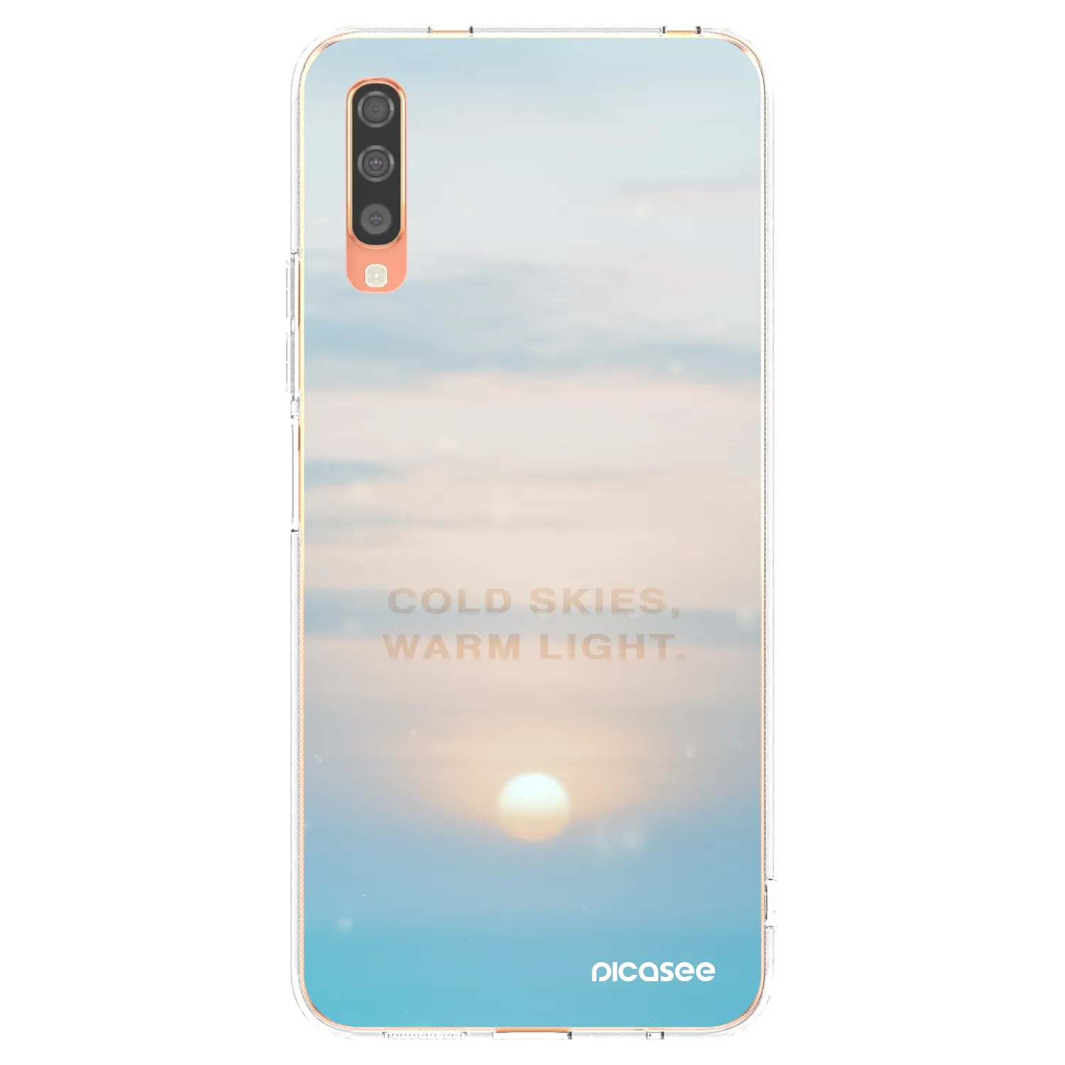 Picasee silikonski prozorni ovitek za Samsung Galaxy A70 A705F - COLD SKIES