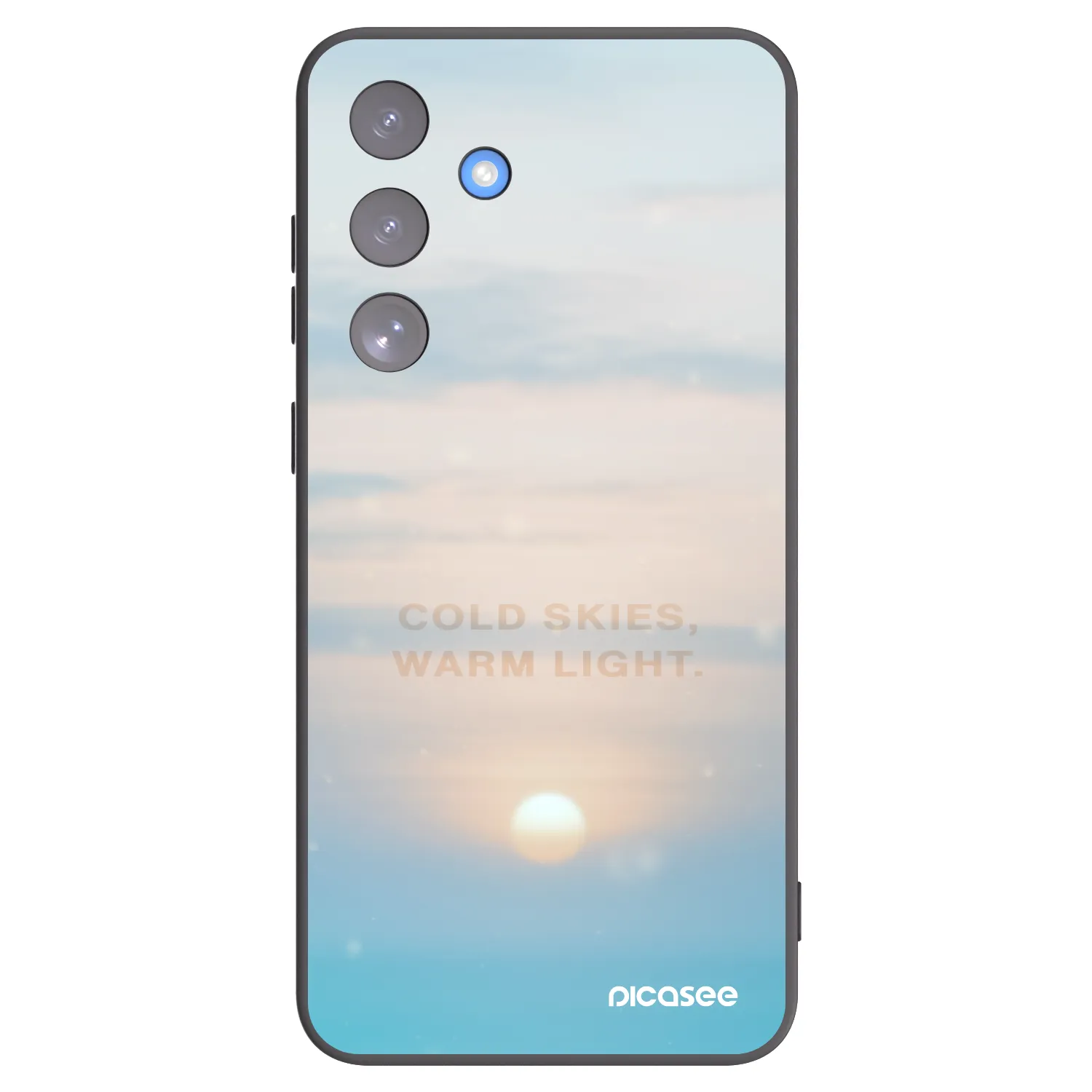 Picasee silikonski črni ovitek za Samsung Galaxy S25 FE 5G - COLD SKIES