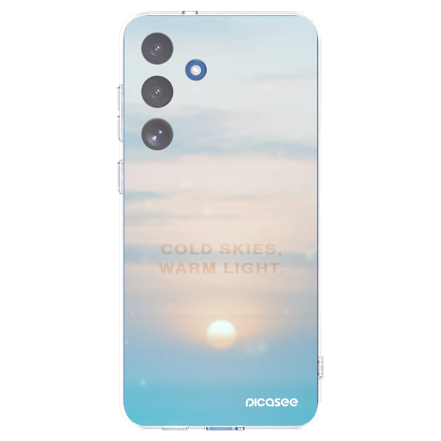 Picasee silikonski prozorni ovitek za Samsung Galaxy S25 FE 5G - COLD SKIES