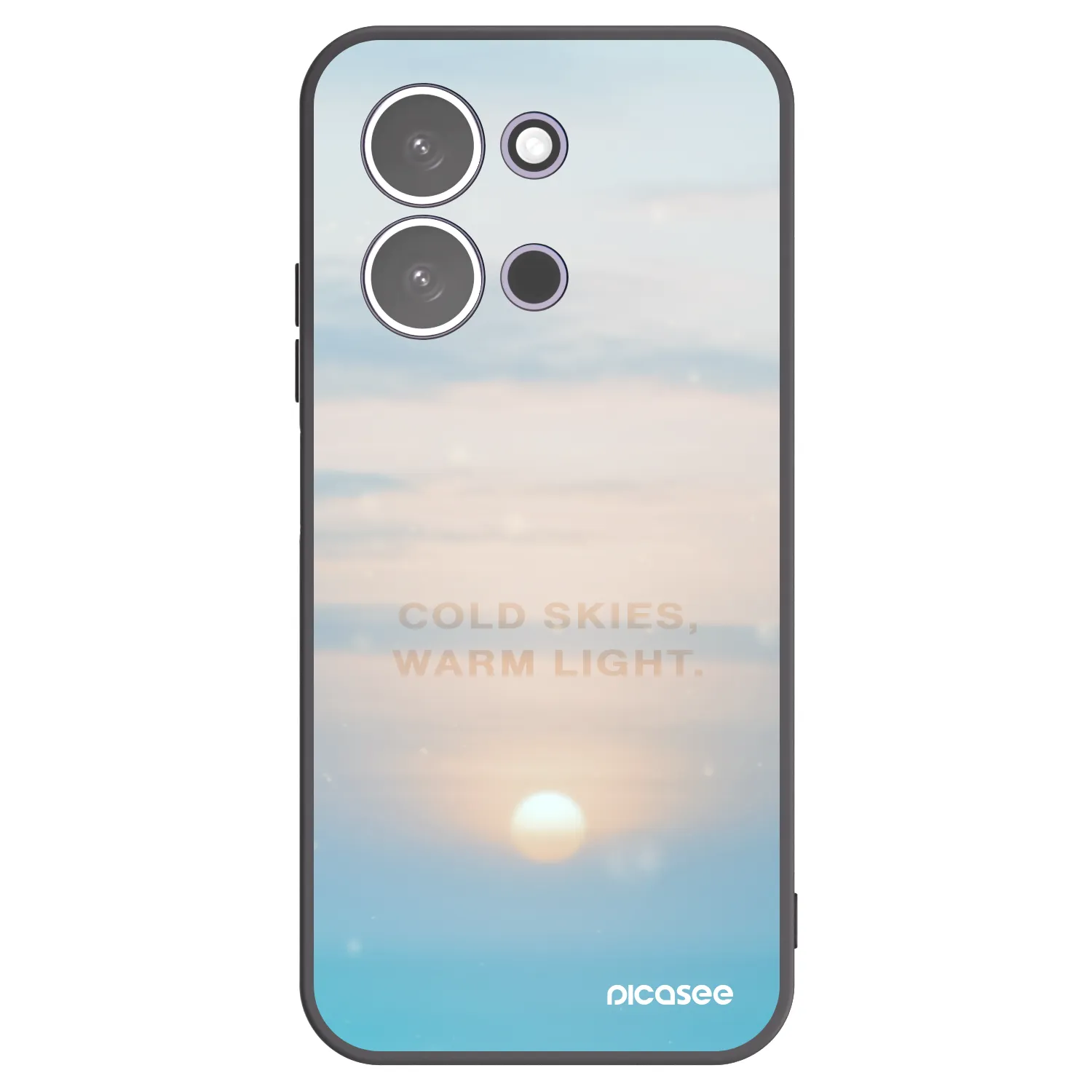 Picasee silikonski črni ovitek za Xiaomi Redmi 15C 5G - COLD SKIES