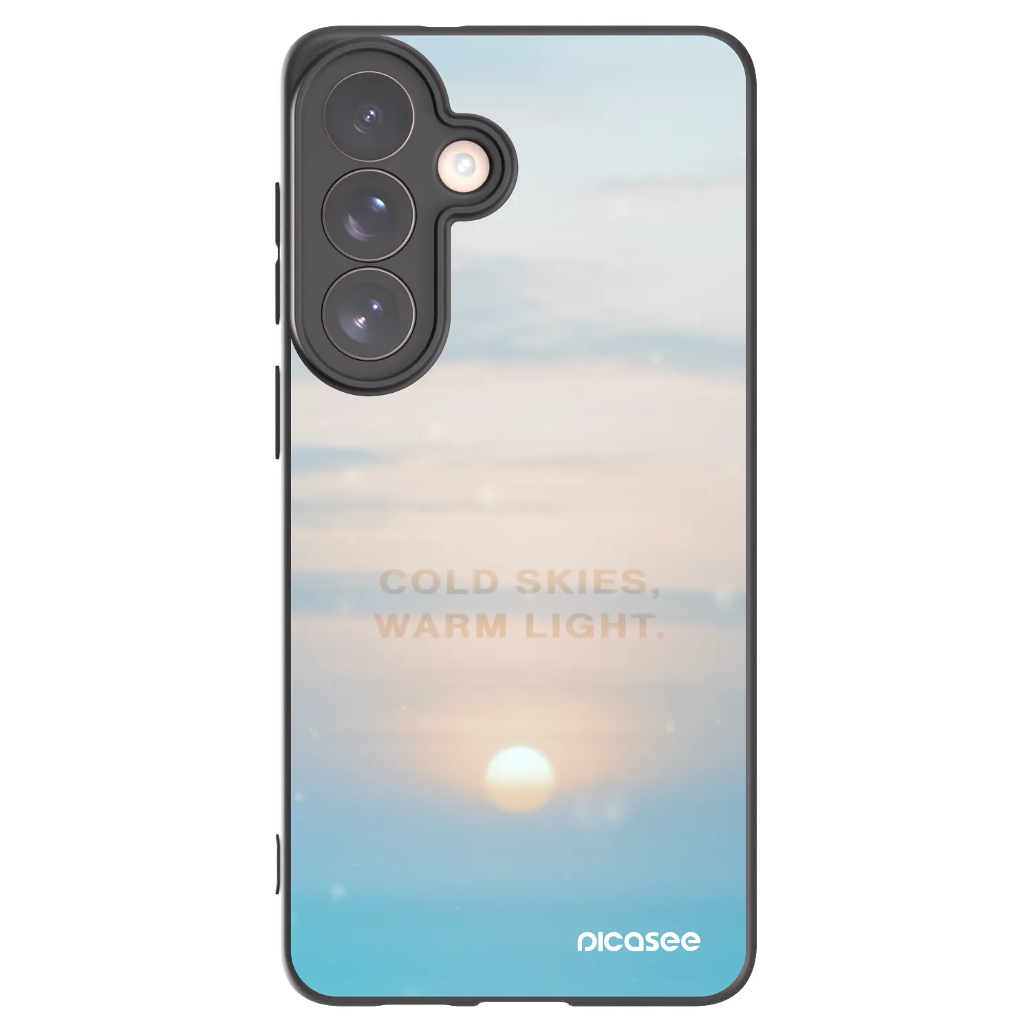 Picasee silikonski črni ovitek za Samsung Galaxy S26+ - COLD SKIES