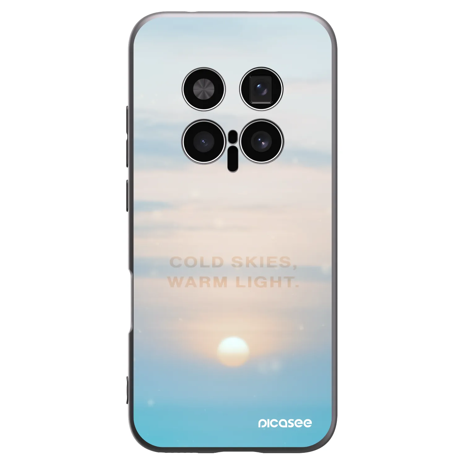 Picasee silikonski črni ovitek za Honor Magic8 Pro 5G - COLD SKIES