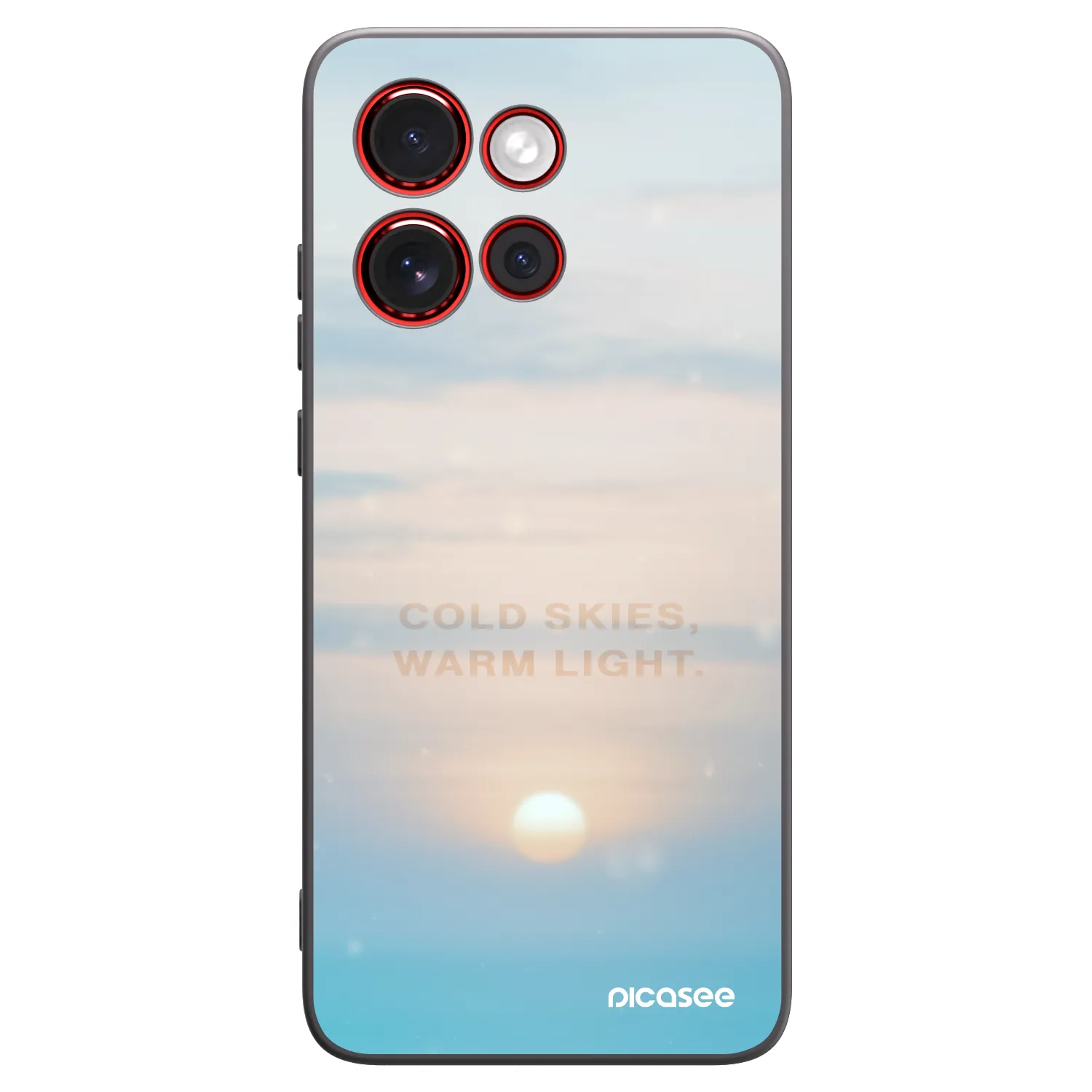 Picasee silikonski črni ovitek za Motorola Edge 60 Neo 5G - COLD SKIES