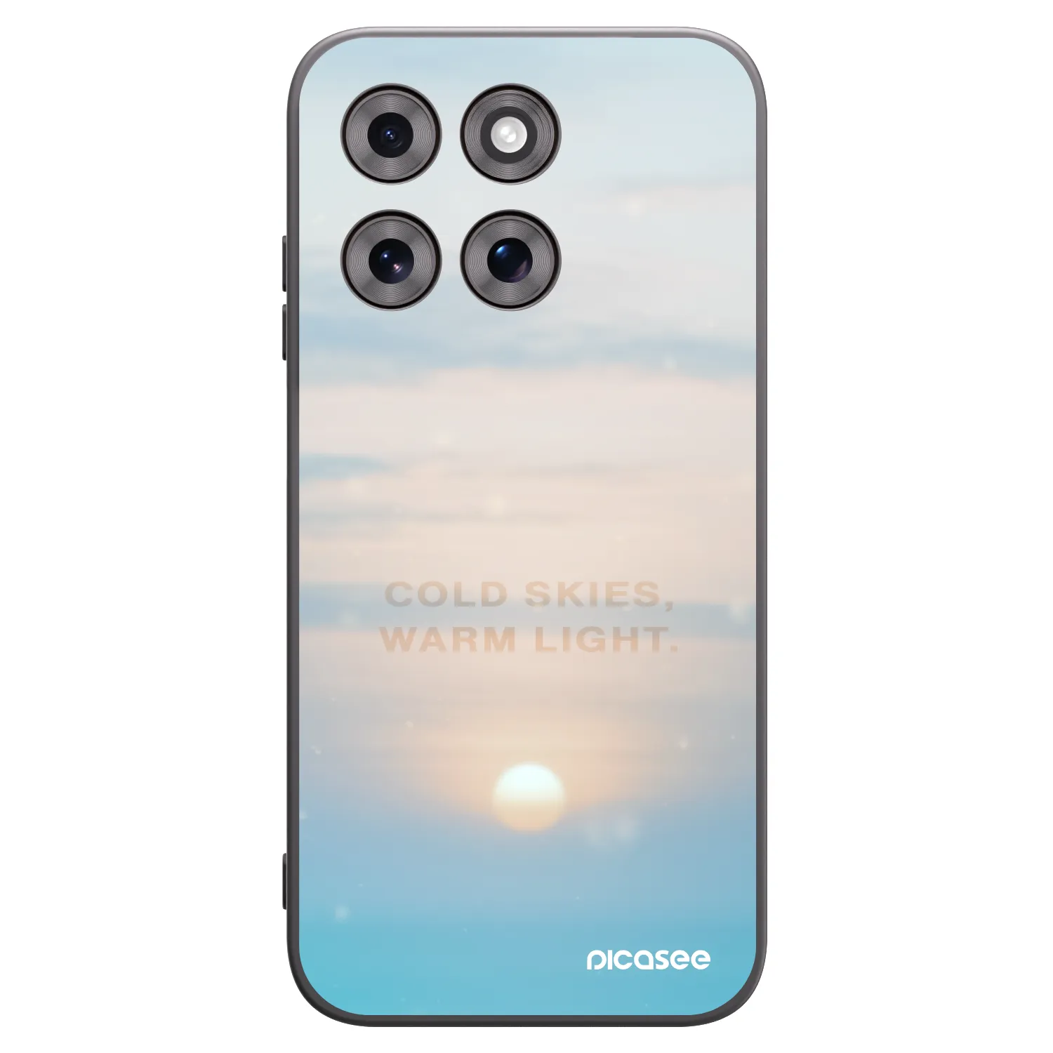 Picasee silikonski črni ovitek za Motorola Moto G77 - COLD SKIES