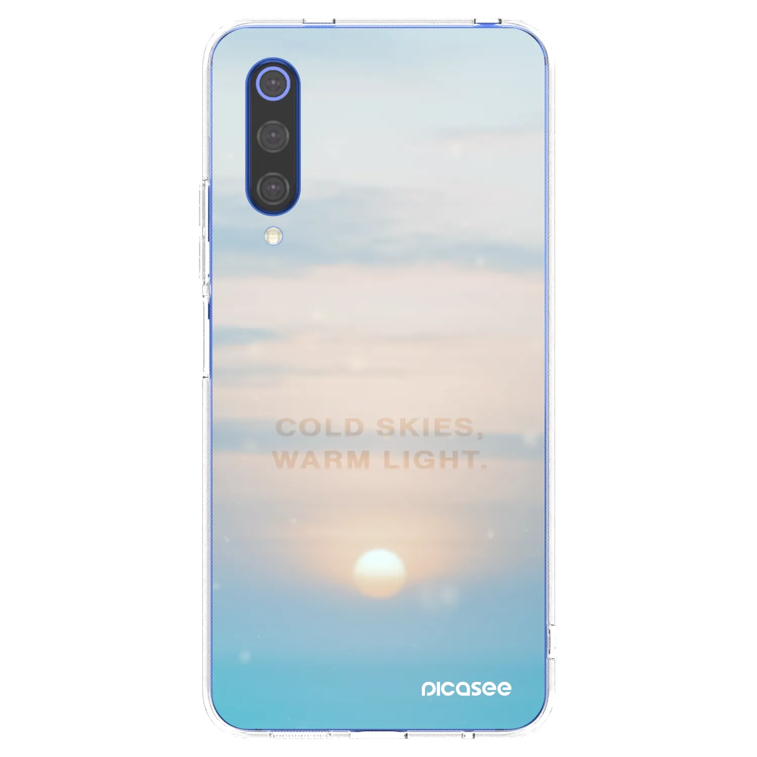 Picasee silikonski prozorni ovitek za Xiaomi Mi 9 SE - COLD SKIES