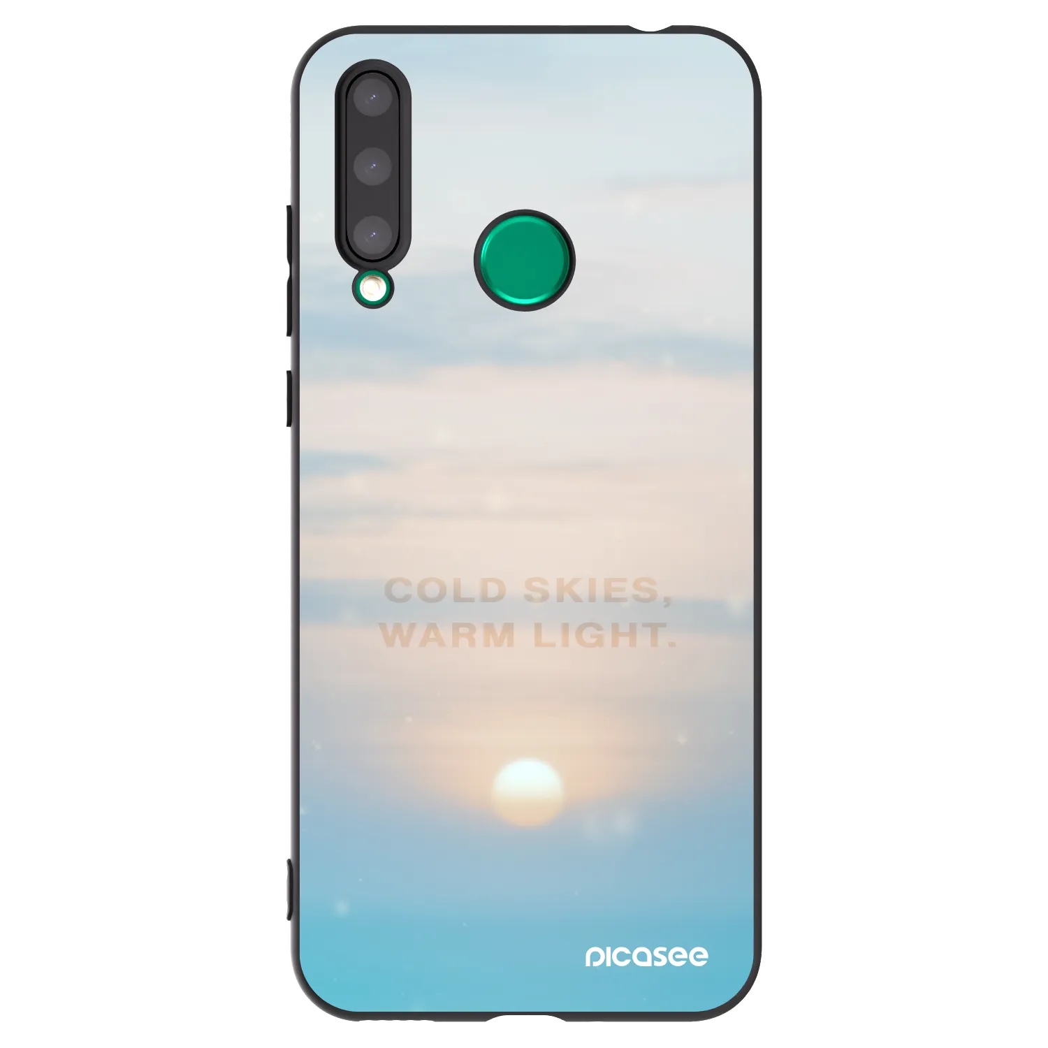 Picasee silikonski črni ovitek za Honor 20 Lite - COLD SKIES