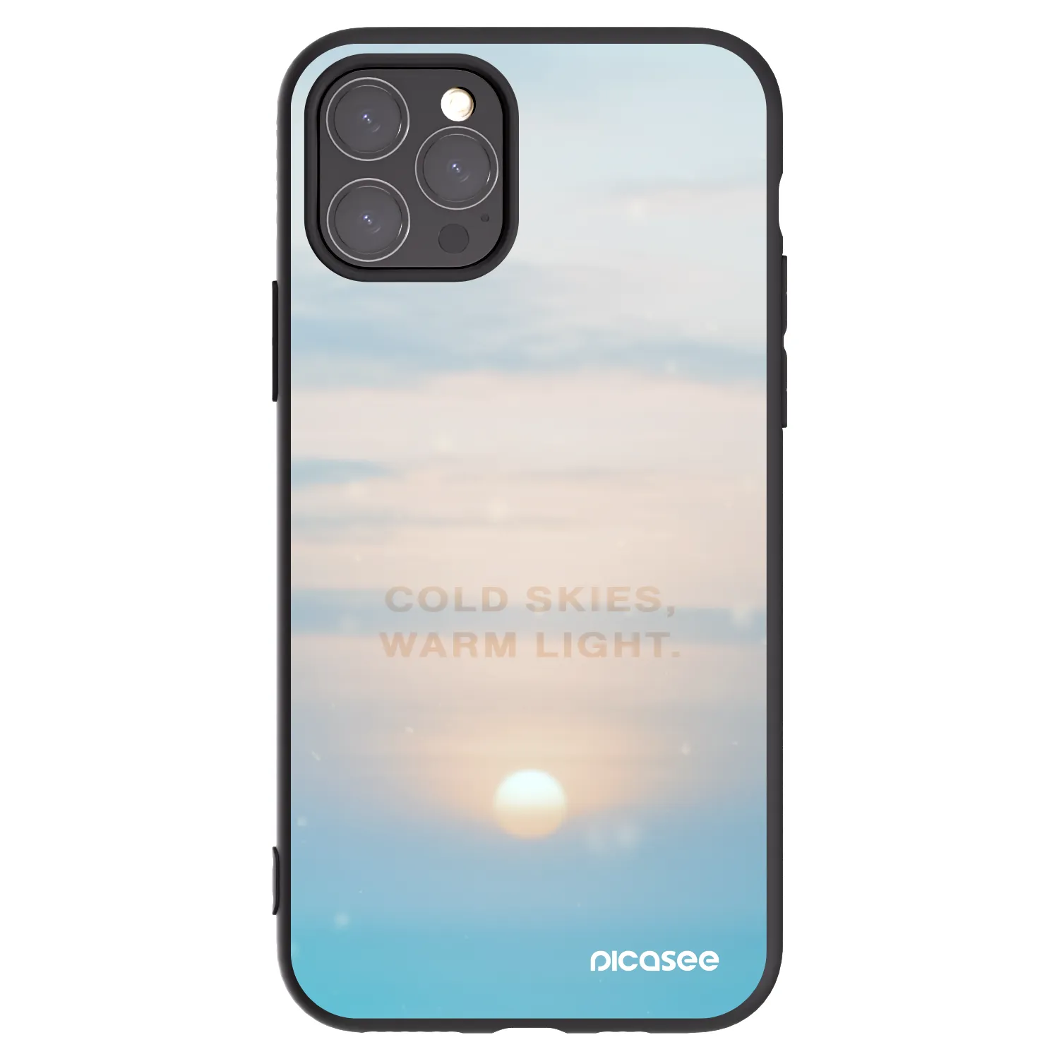Picasee silikonski črni ovitek za Apple iPhone 11 Pro - COLD SKIES
