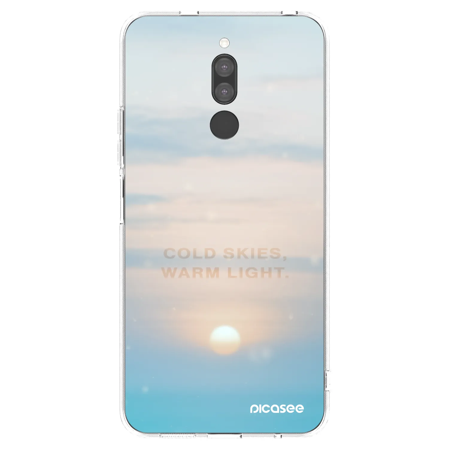 Picasee silikonski prozorni ovitek za Xiaomi Redmi 8 - COLD SKIES
