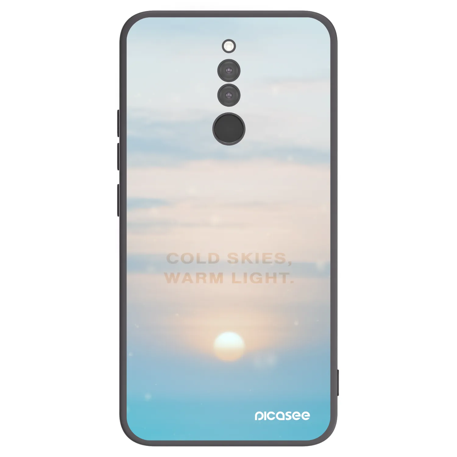 Picasee silikonski črni ovitek za Xiaomi Redmi 8 - COLD SKIES