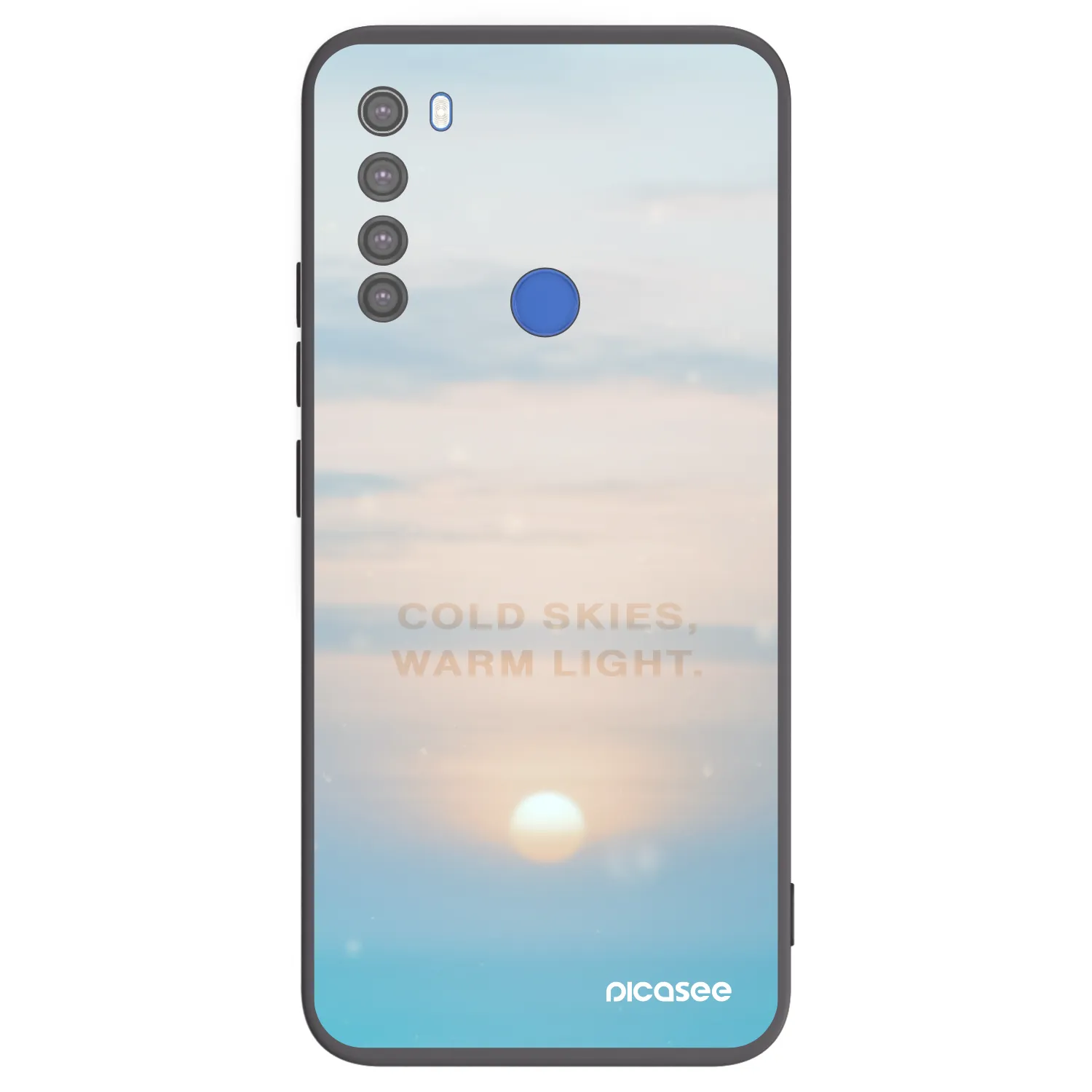 Picasee silikonski črni ovitek za Xiaomi Redmi Note 8T - COLD SKIES