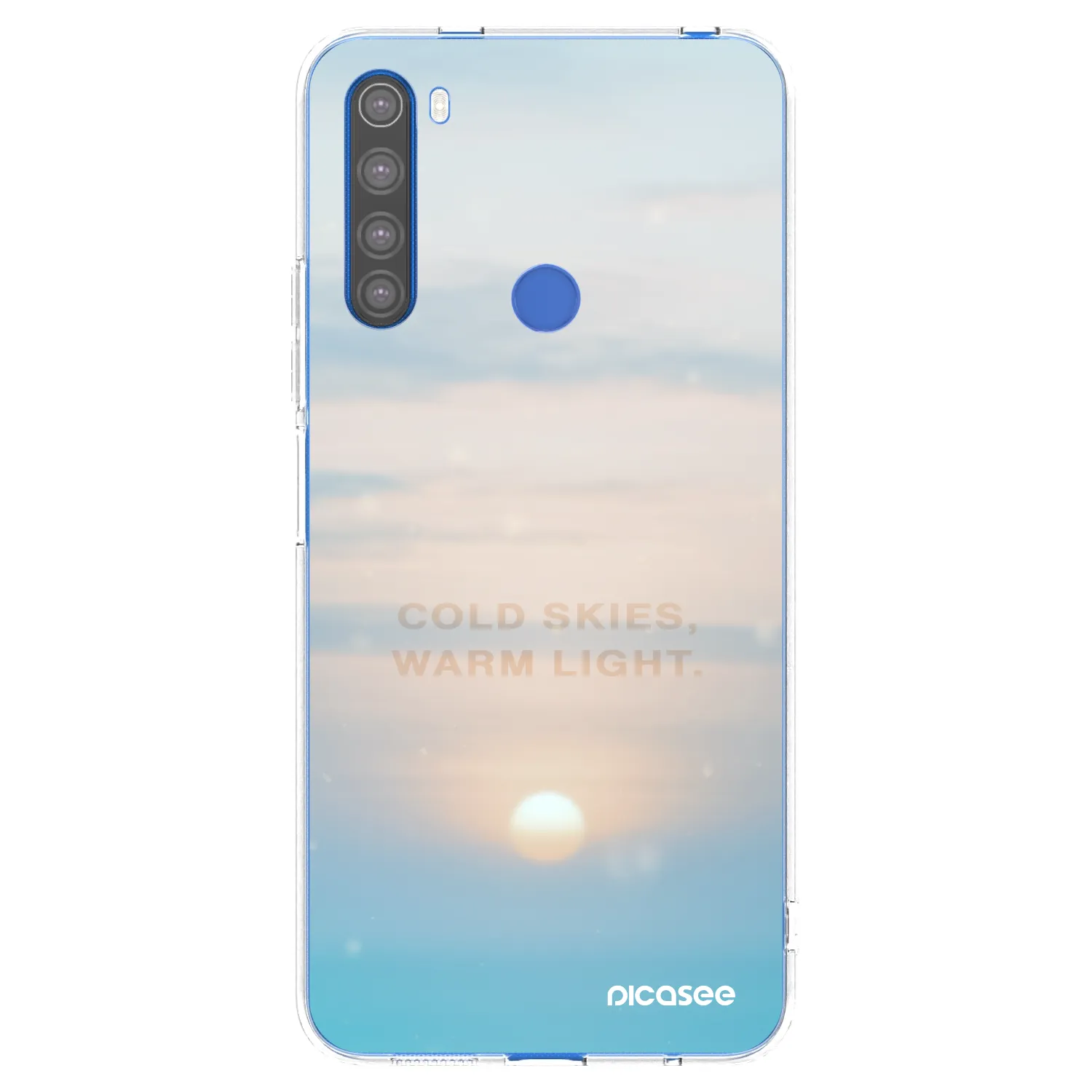 Picasee silikonski prozorni ovitek za Xiaomi Redmi Note 8T - COLD SKIES