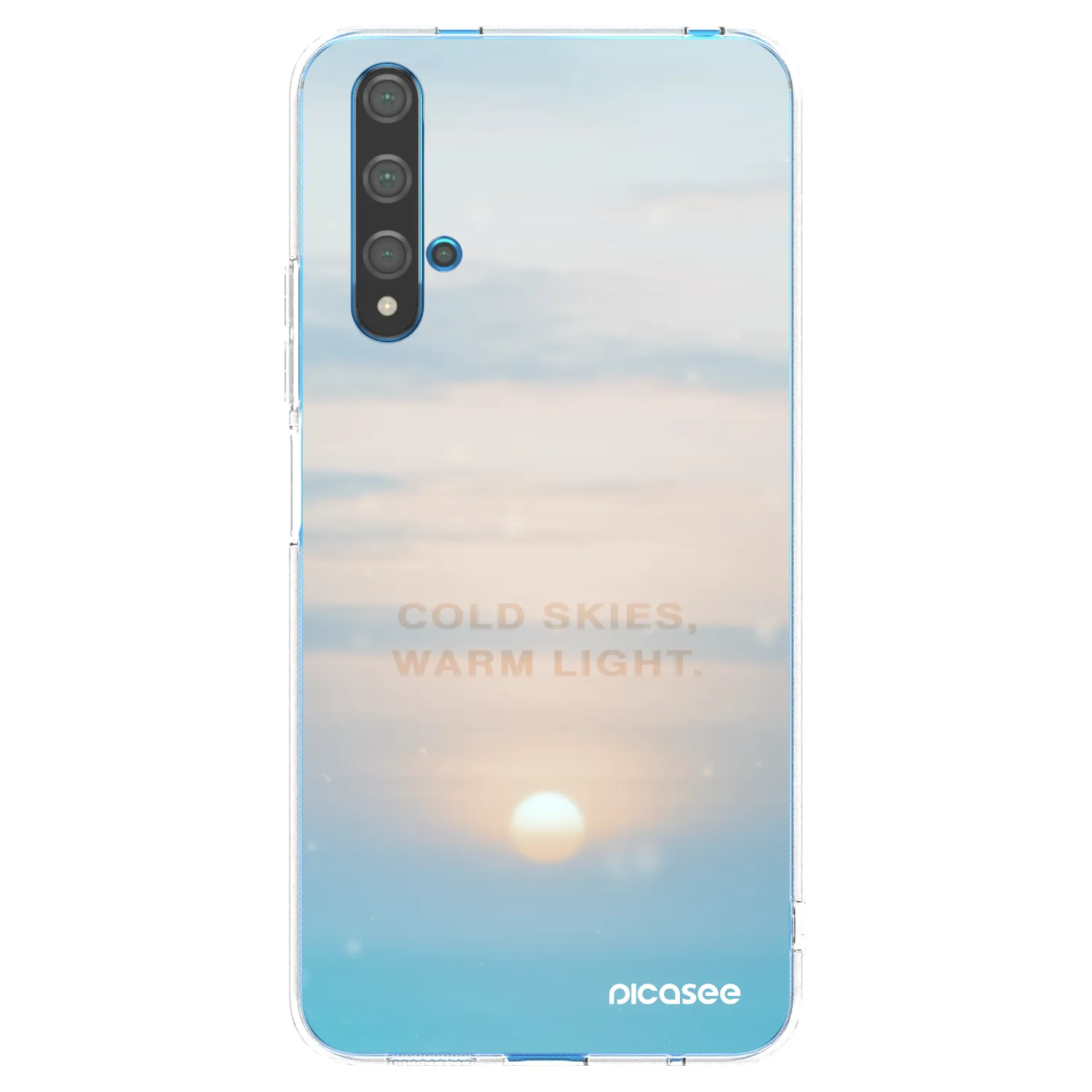 Picasee silikonski prozorni ovitek za Huawei Nova 5T - COLD SKIES