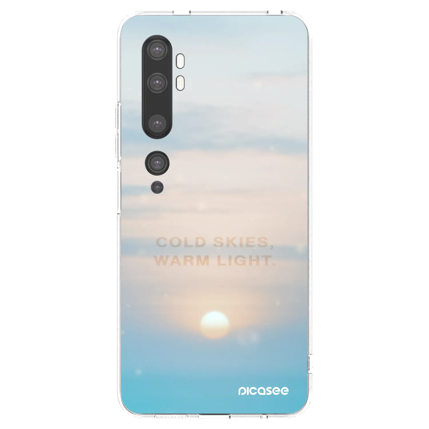 Picasee silikonski prozorni ovitek za Xiaomi Mi Note 10 (Pro) - COLD SKIES