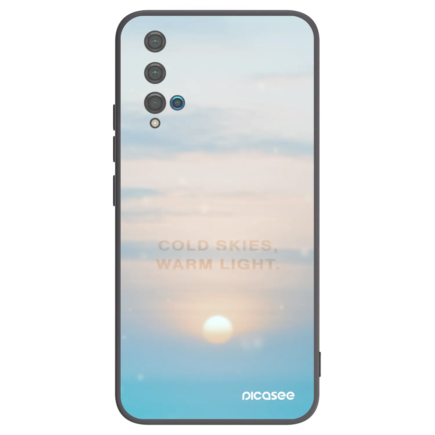Picasee silikonski črni ovitek za Huawei Nova 5T - COLD SKIES