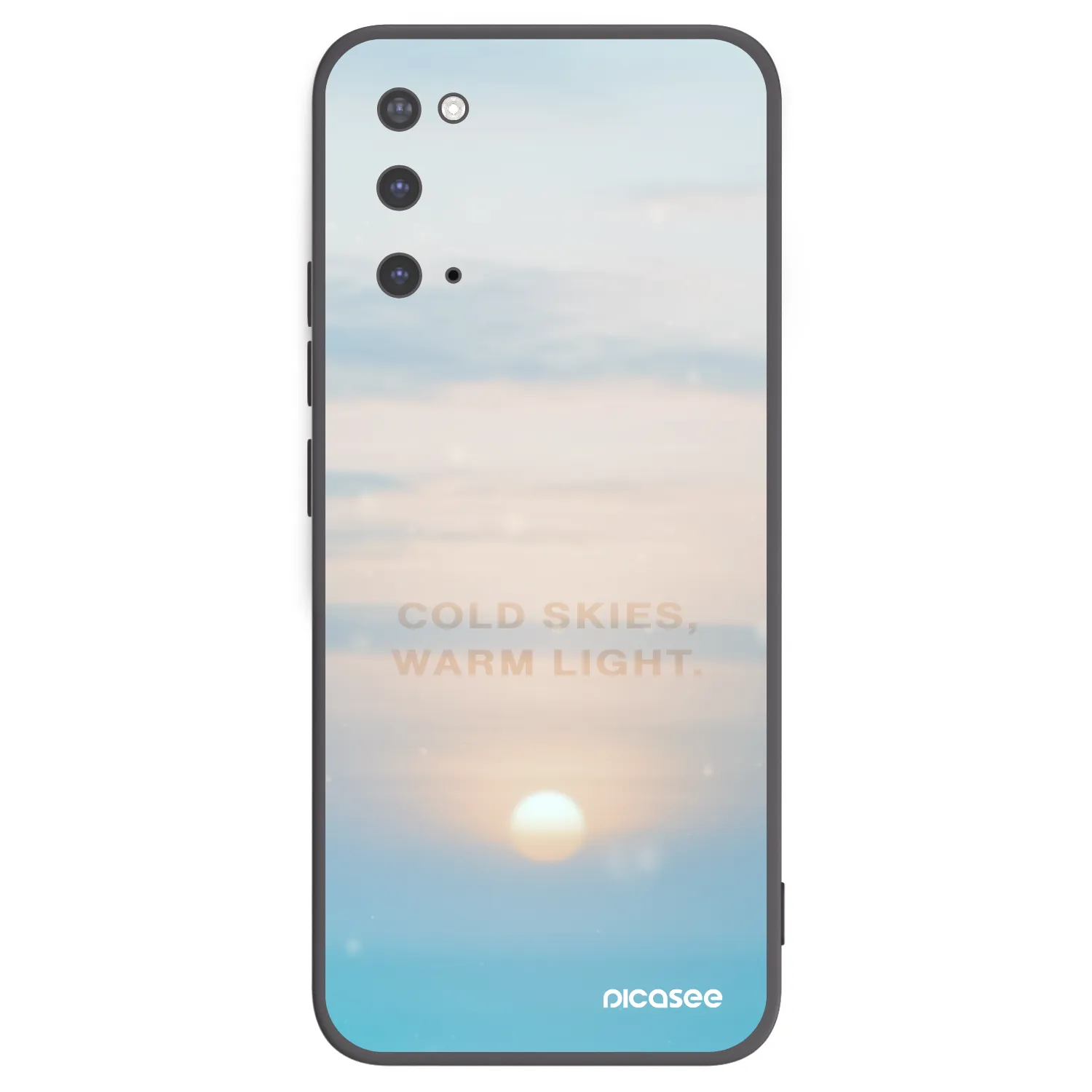 Picasee silikonski črni ovitek za Samsung Galaxy S20 G980F - COLD SKIES