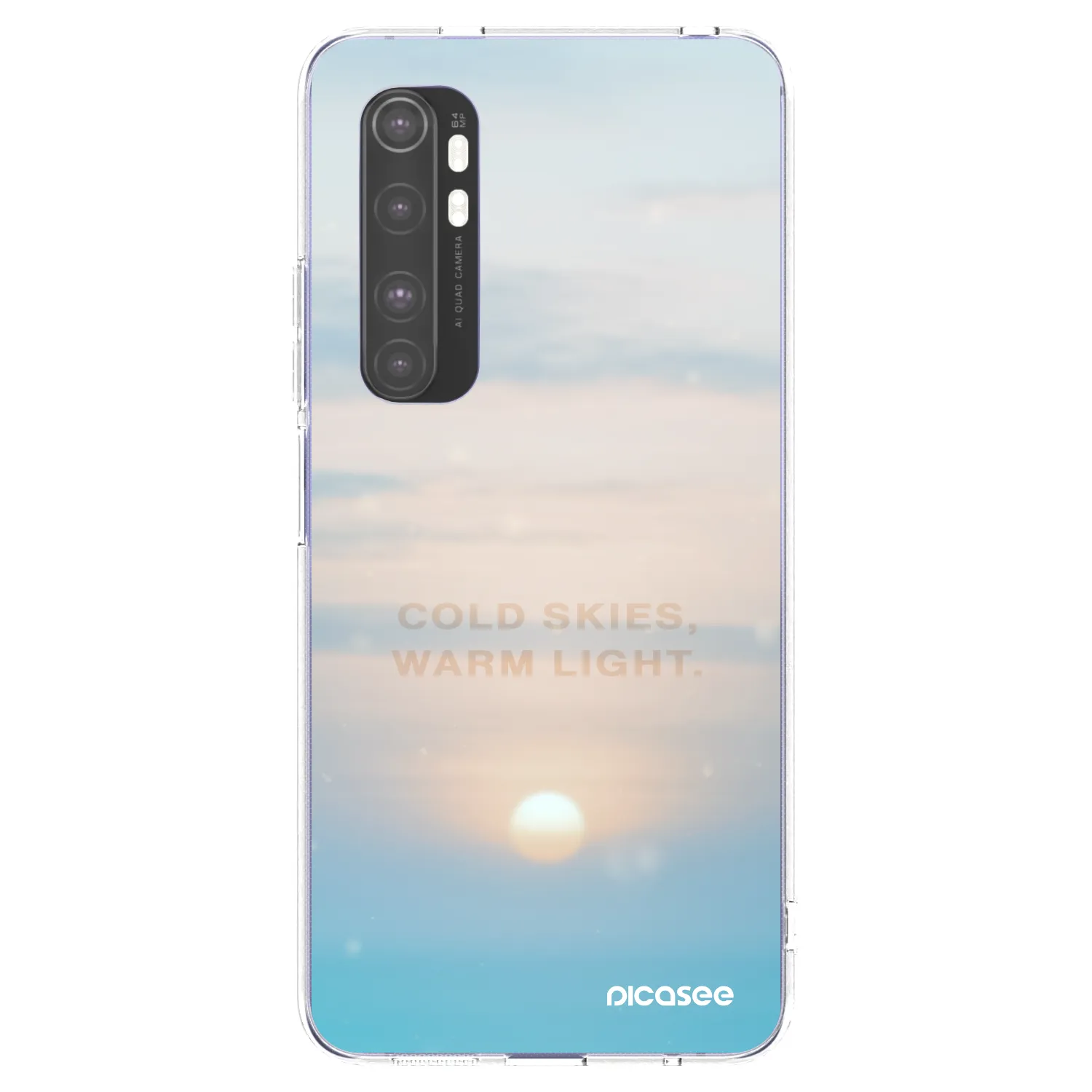 Picasee silikonski prozorni ovitek za Xiaomi Mi Note 10 Lite - COLD SKIES