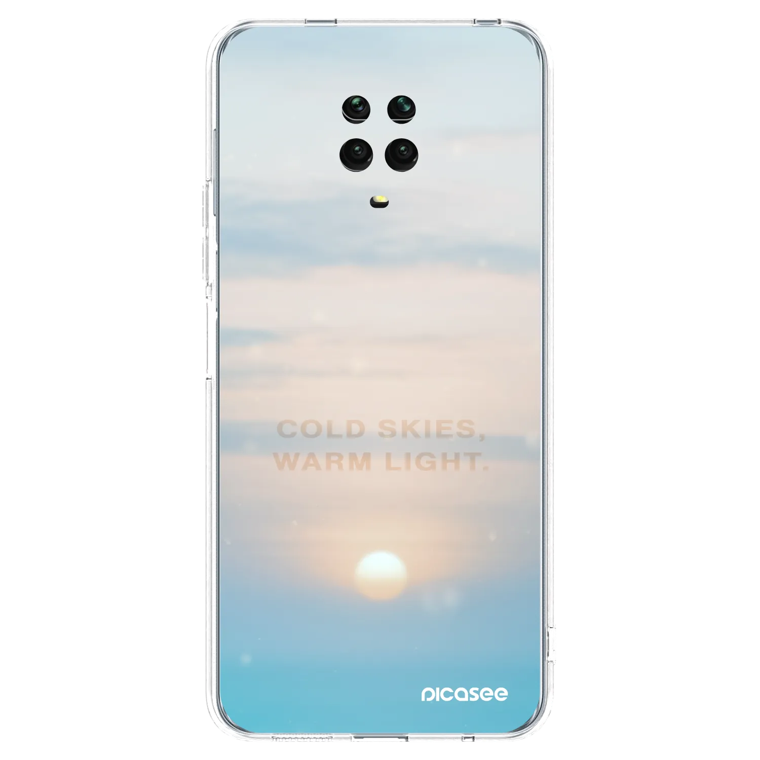 Picasee silikonski prozorni ovitek za Xiaomi Redmi Note 9S - COLD SKIES
