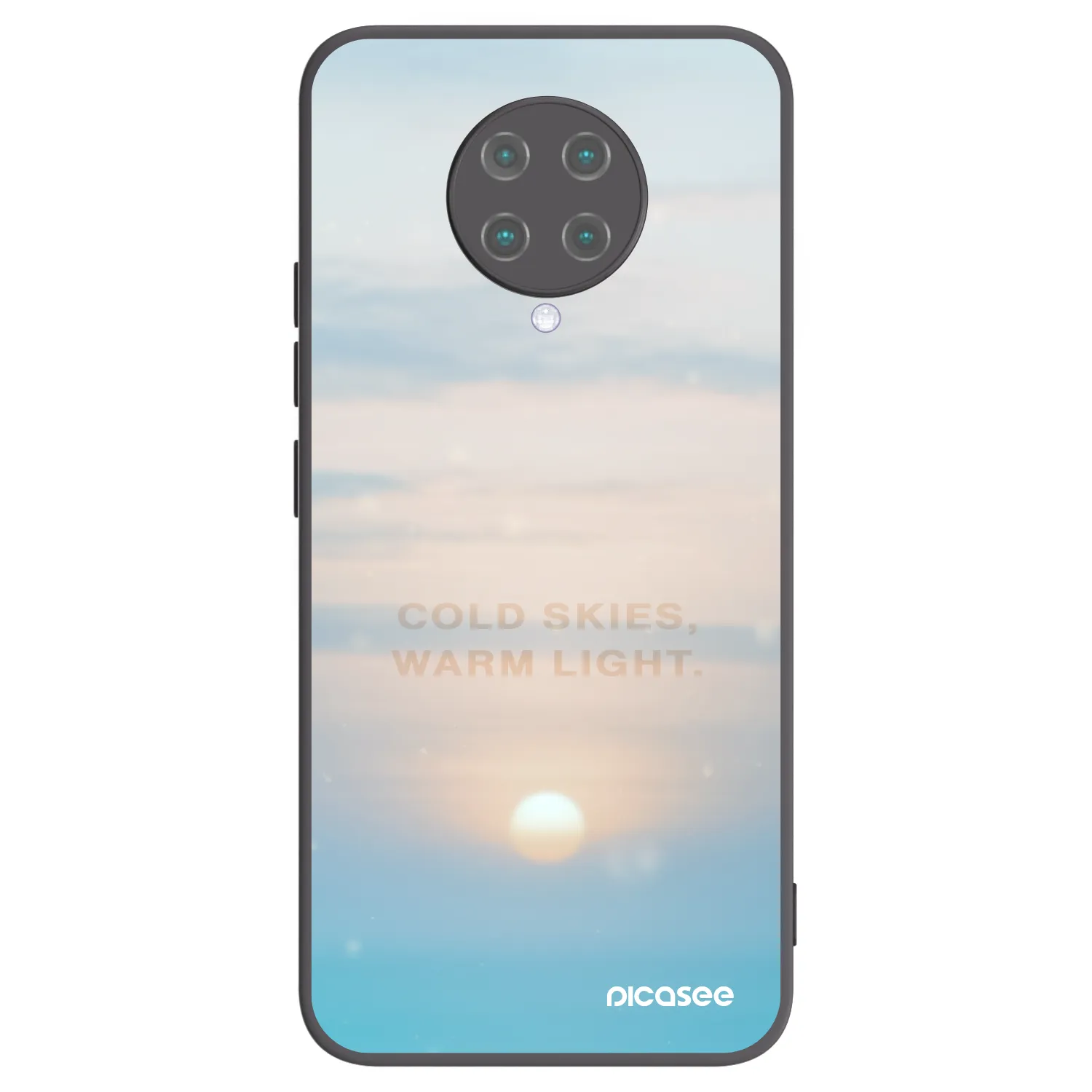 Picasee silikonski črni ovitek za Xiaomi Poco F2 Pro - COLD SKIES