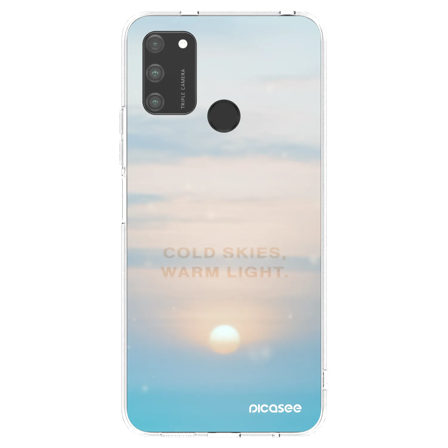 Picasee silikonski prozorni ovitek za Honor 9A - COLD SKIES