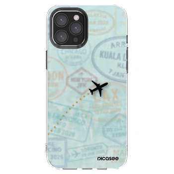 Picasee silikonski prozorni ovitek za Apple iPhone 12 Pro Max - FLIGHT PATH