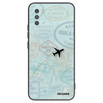 Picasee silikonski črni ovitek za Xiaomi Poco M3 - FLIGHT PATH